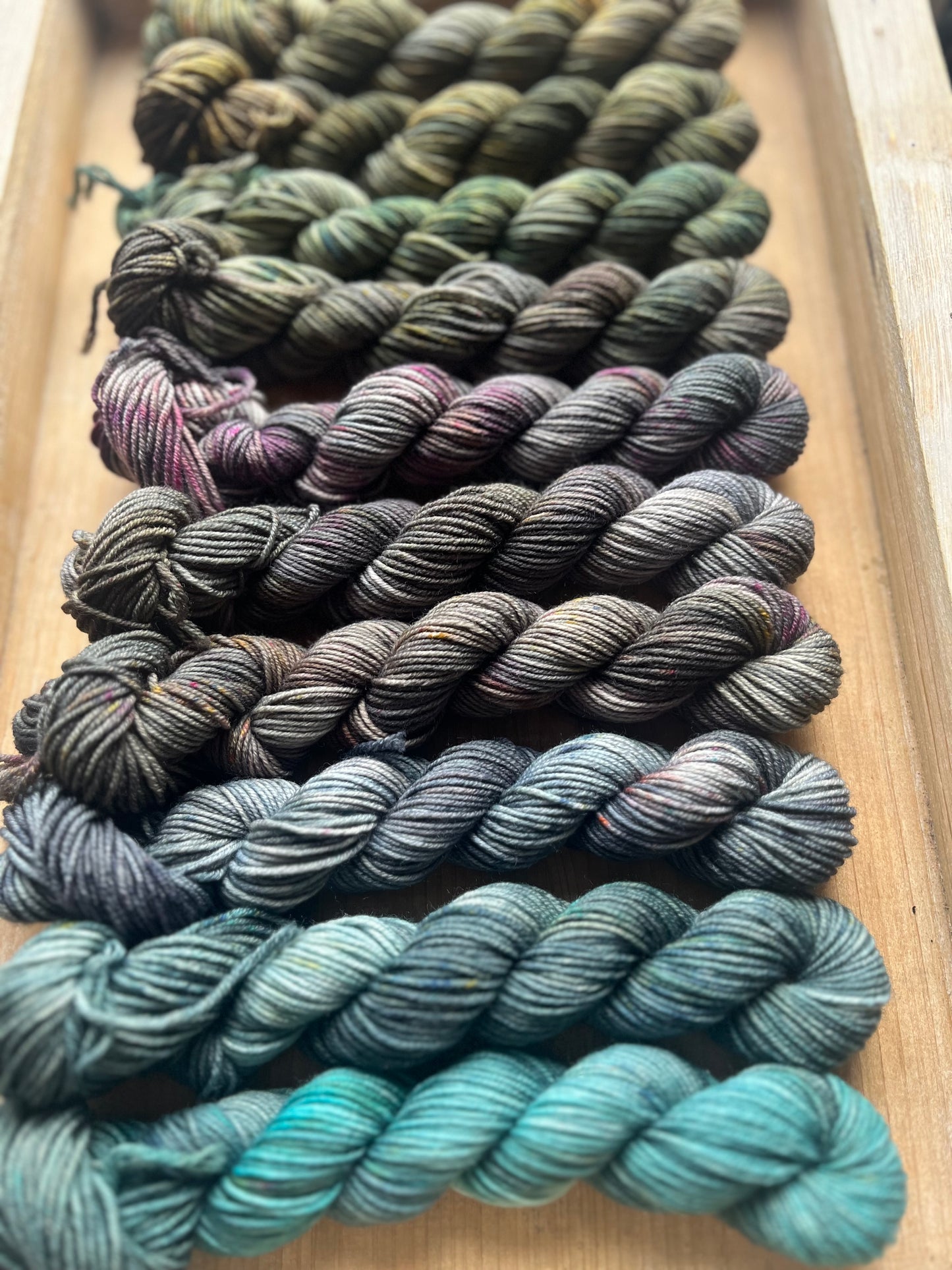 10 Skein Mini Yarn Fade - Squishy Sock Base