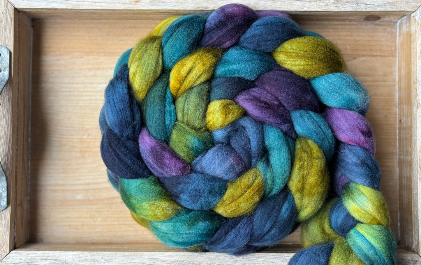 One of a Kind Batch - 100 grams of Spinning Fibre - Superwash Merino Wool 22 Micron - Hand Dyed Combed Top
