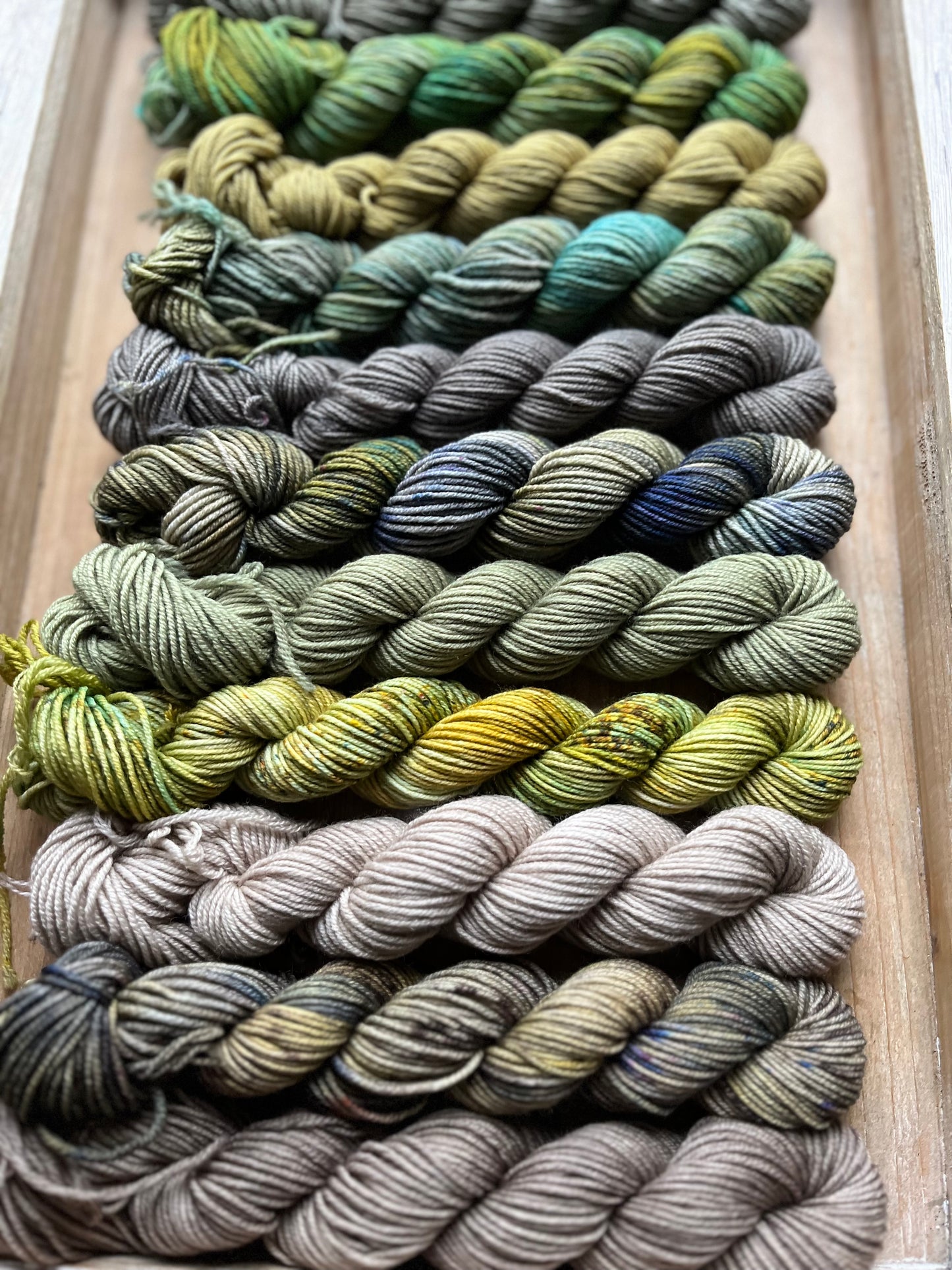 12 Skein Mini Yarn Fade - Squishy Sock Base