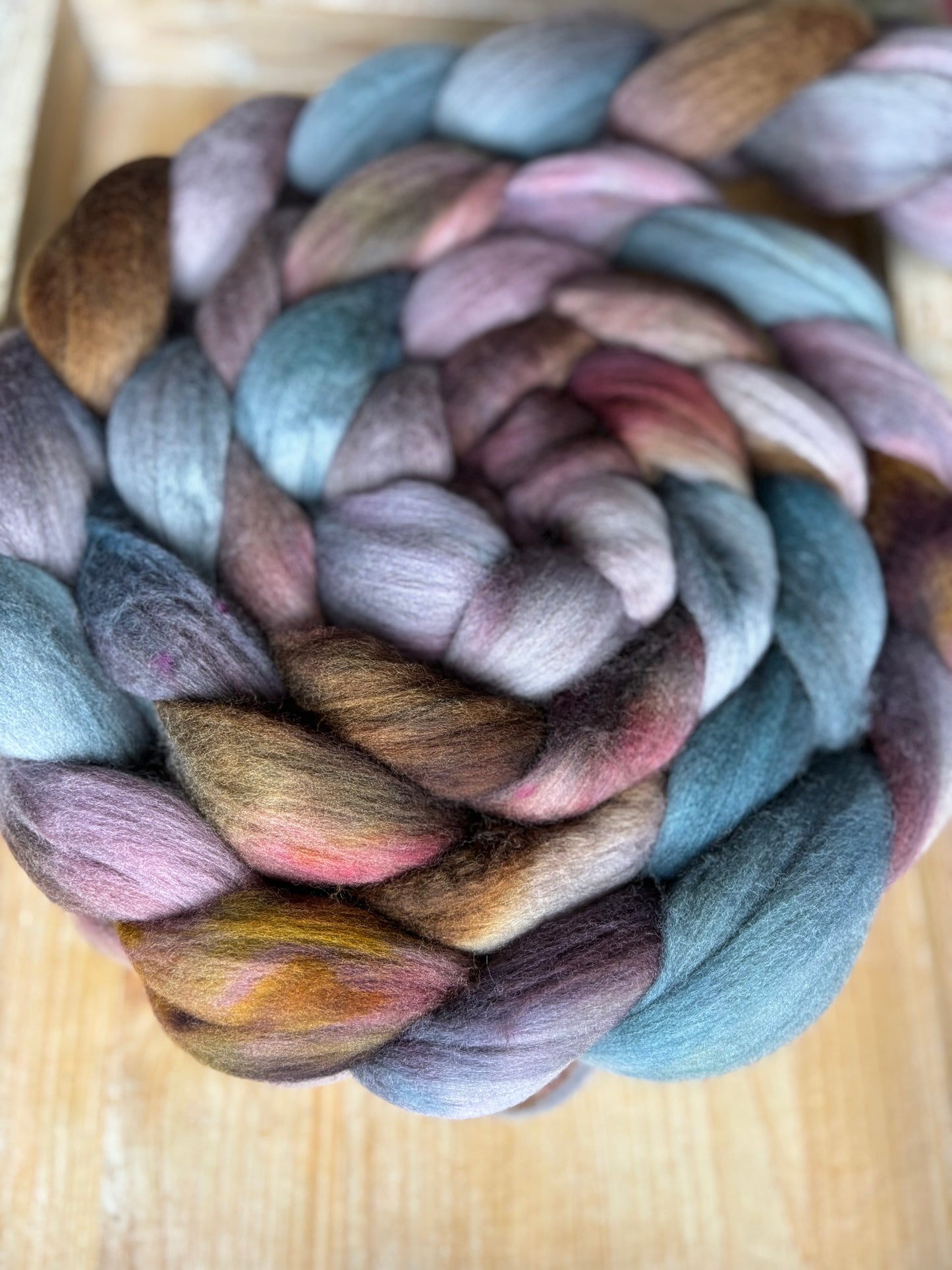 One of a Kind Batch - 100 grams of Spinning Fibre - Untreated Merino Wool 22 Micron - Hand Dyed Combed Top