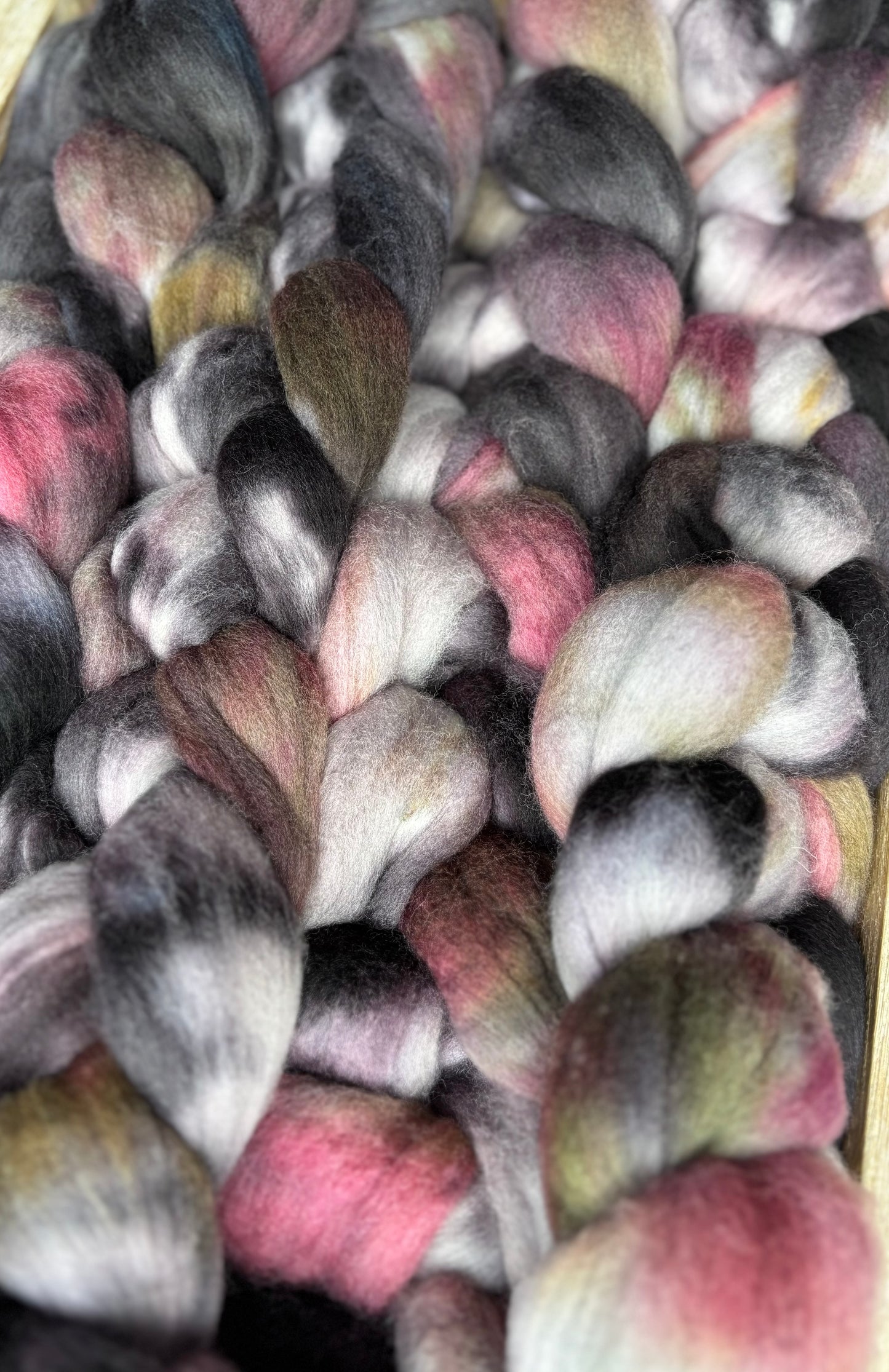 One of a Kind Batch - 100 grams of Spinning Fibre - Untreated Merino Wool 22 Micron - Hand Dyed Combed Top