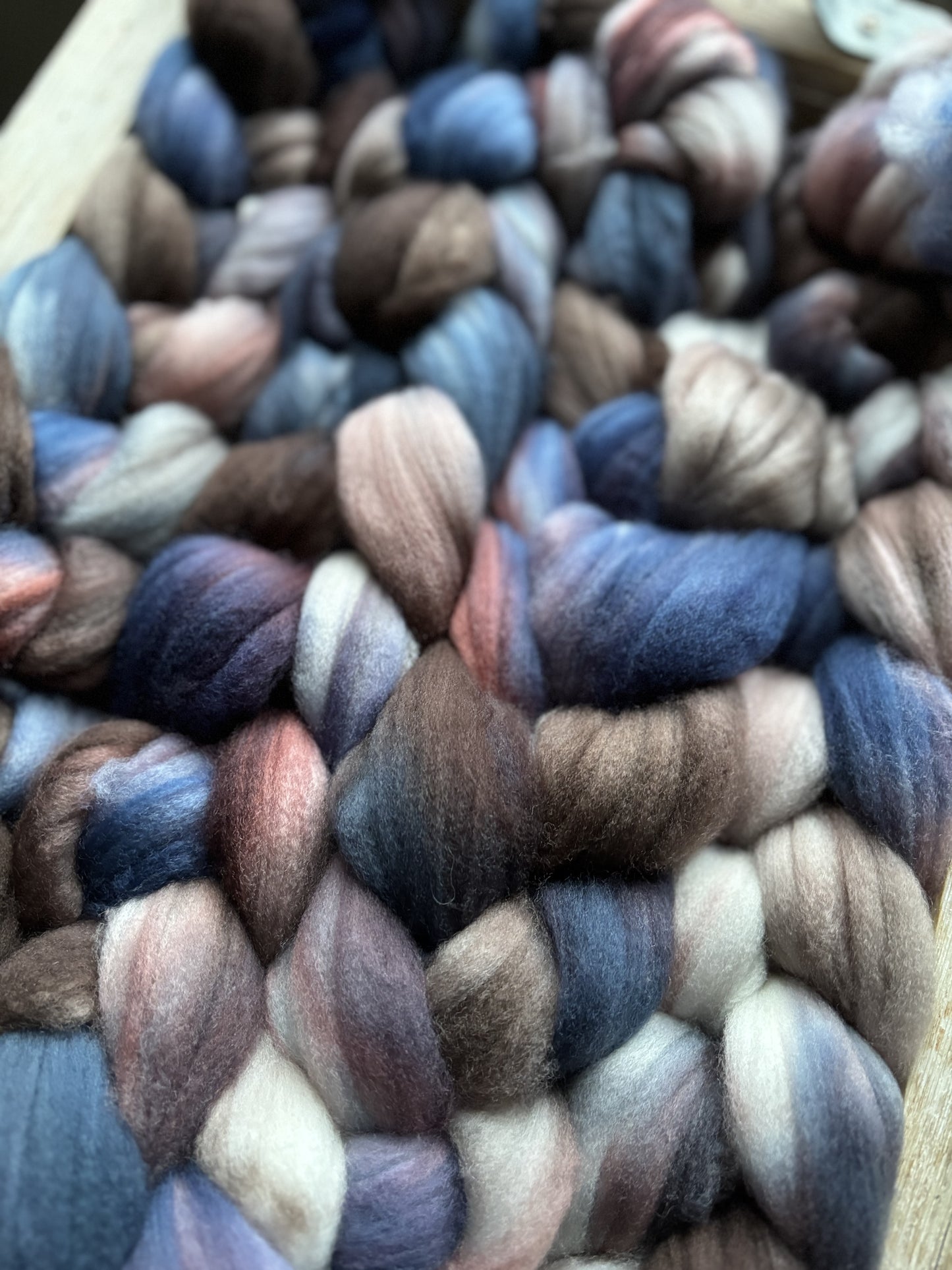 100 grams of Spinning Fibre - Superwash Merino Wool 22 Micron - Hand Dyed Combed Top