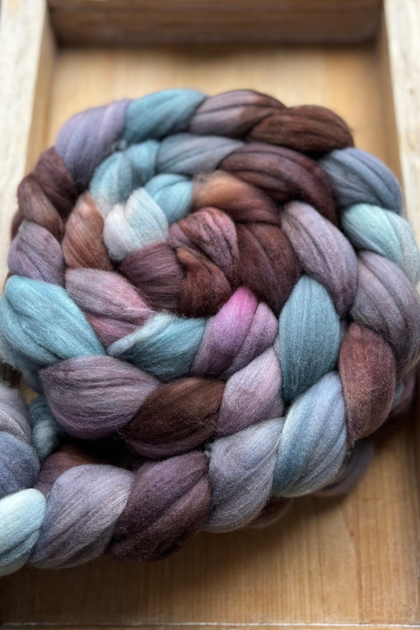 One of a Kind Batch - 100 grams of Spinning Fibre - Superwash Merino Wool 22 Micron - Hand Dyed Combed Top