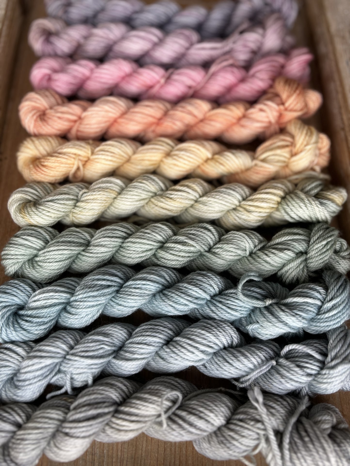 10 Skein Mini Yarn Fade - Hidden DK Base
