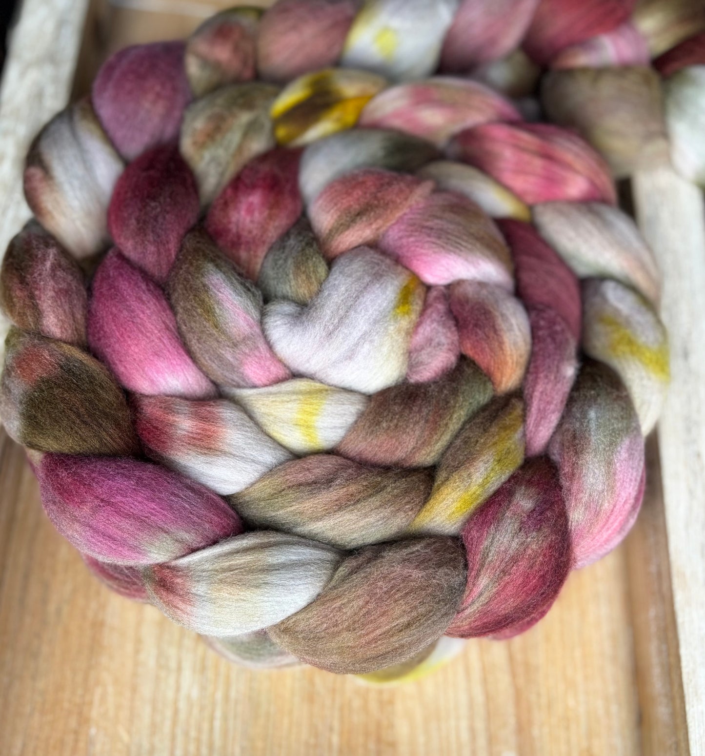 One of a Kind Batch - 100 grams of Spinning Fibre - Untreated Merino Wool 22 Micron - Hand Dyed Combed Top