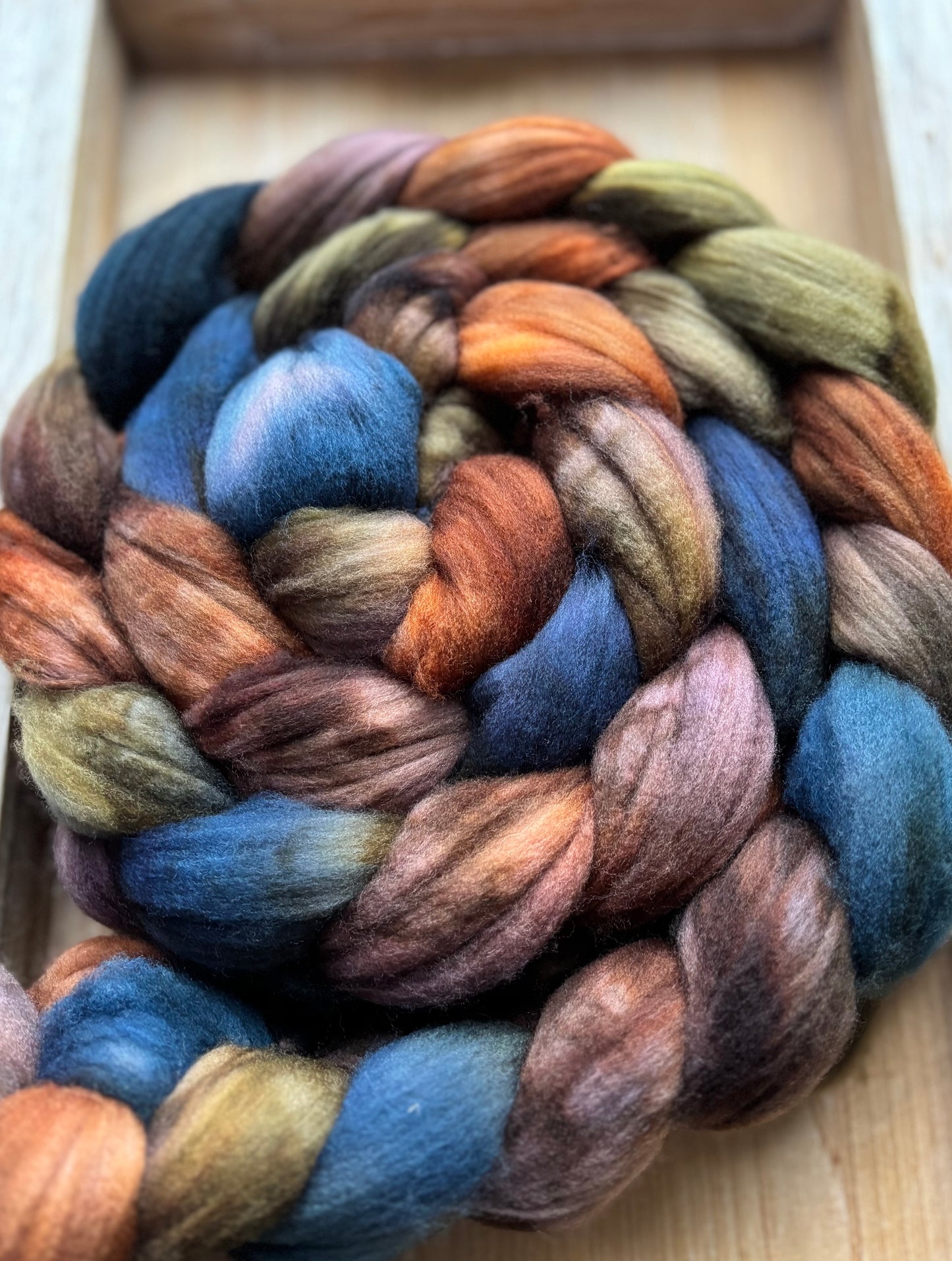 One of a Kind Batch - 100 grams of Spinning Fibre - Superwash Merino Wool 22 Micron - Hand Dyed Combed Top