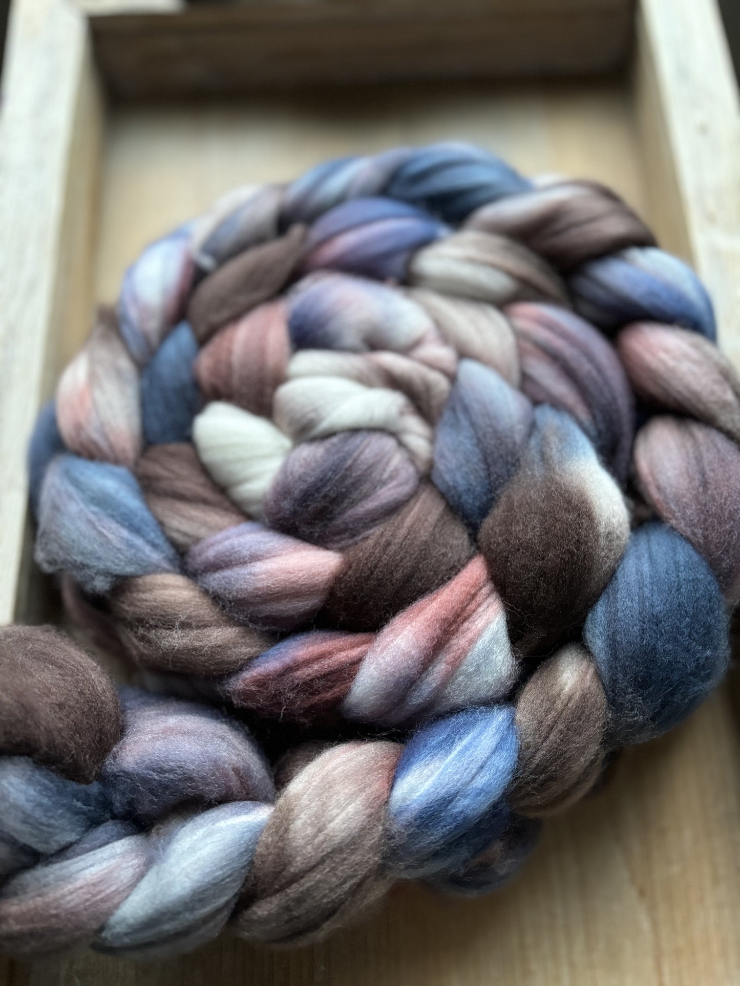 100 grams of Spinning Fibre - Superwash Merino Wool 22 Micron - Hand Dyed Combed Top