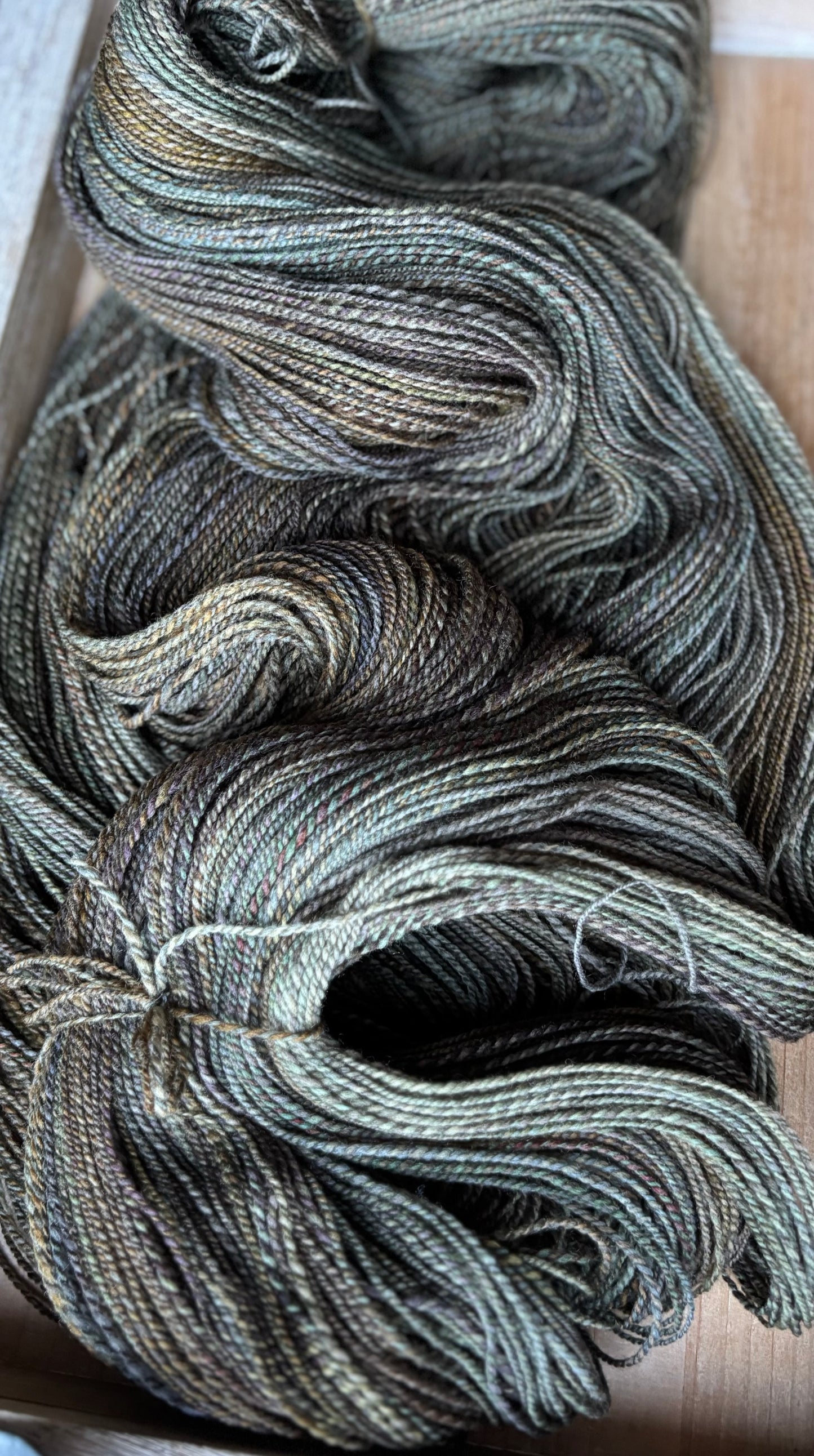 Hand Spun Yarn - 100% Untreated Merino Wool