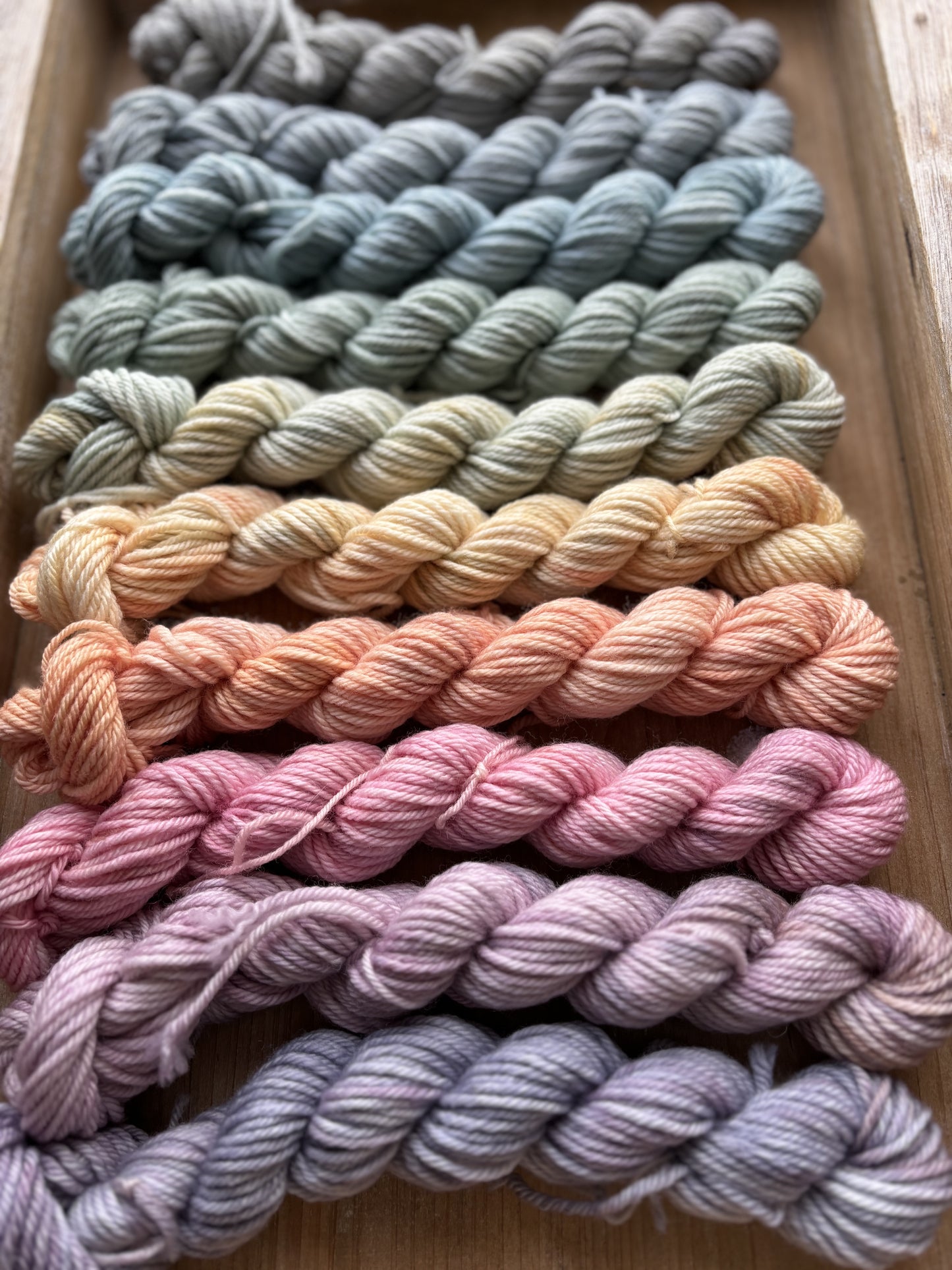 10 Skein Mini Yarn Fade - Hidden DK Base
