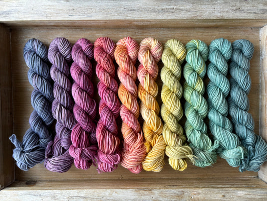 10 Skein Mini Yarn Fade - Squishy Sock Base