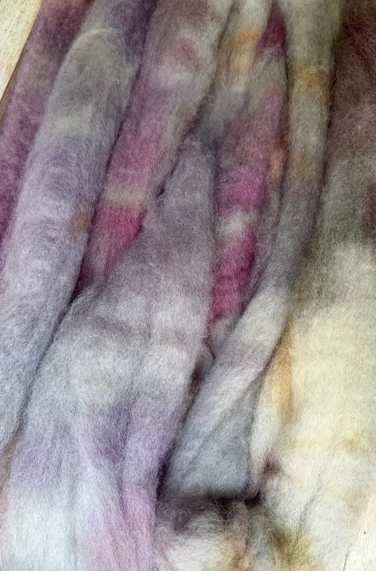 Bluefaced Leicester Wool - 26 Micron - One of a Kind Batch - 100 grams of Spinning Fibre - Hand Dyed Combed Top