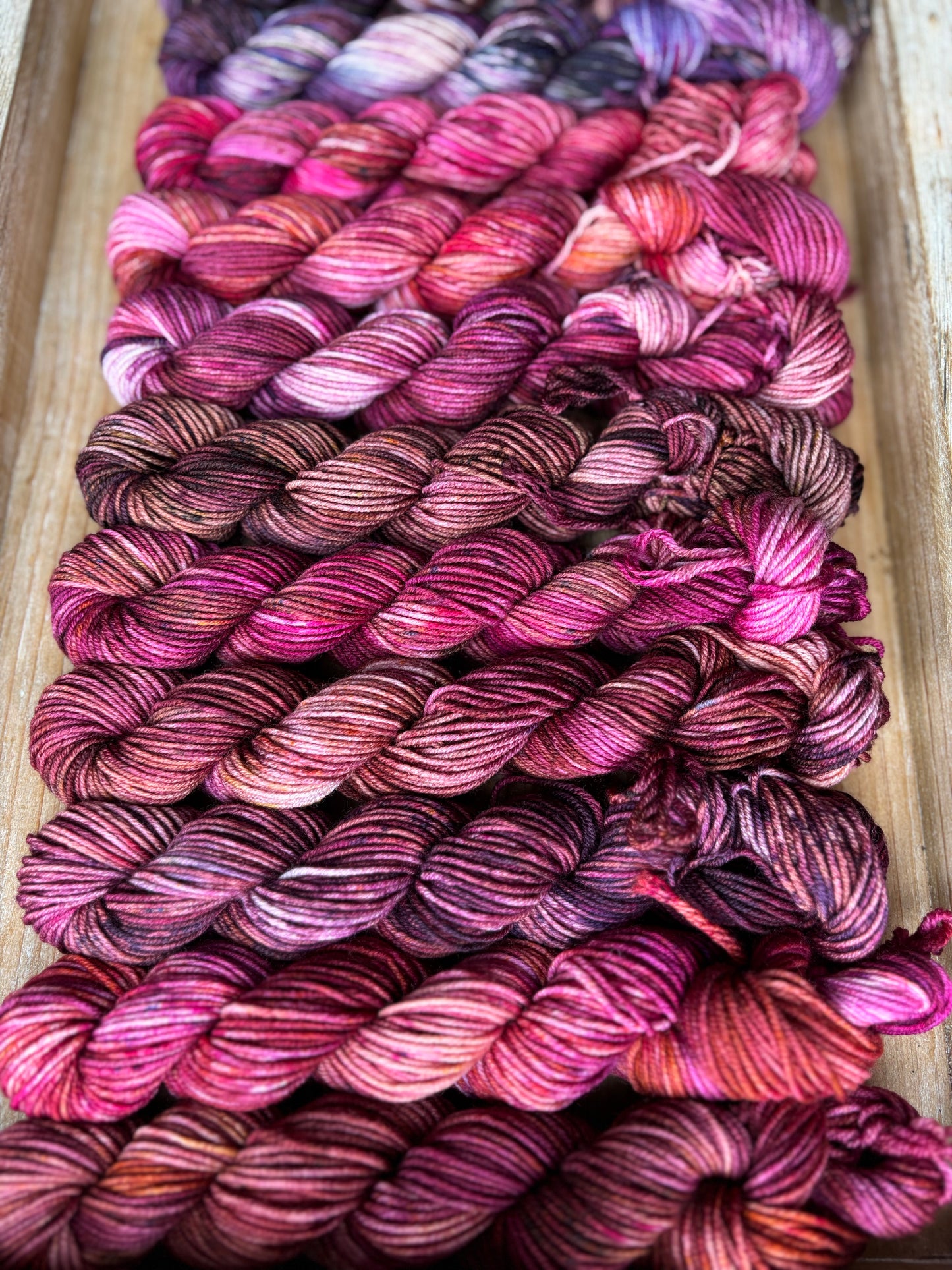 12 Skein Mini Yarn Fade - Squishy Sock Base