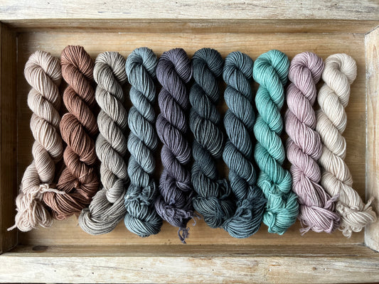 10 Skein Mini Yarn Fade - Squishy Sock Base