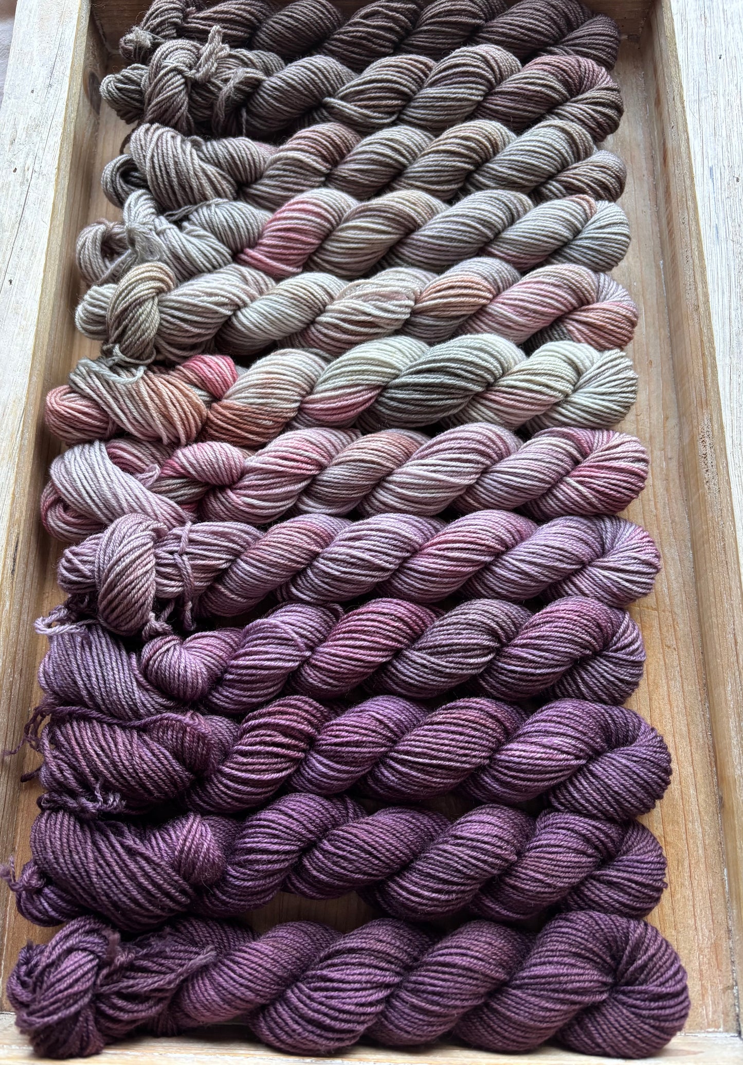 12 Skein Mini Yarn Fade - Squishy Sock Base