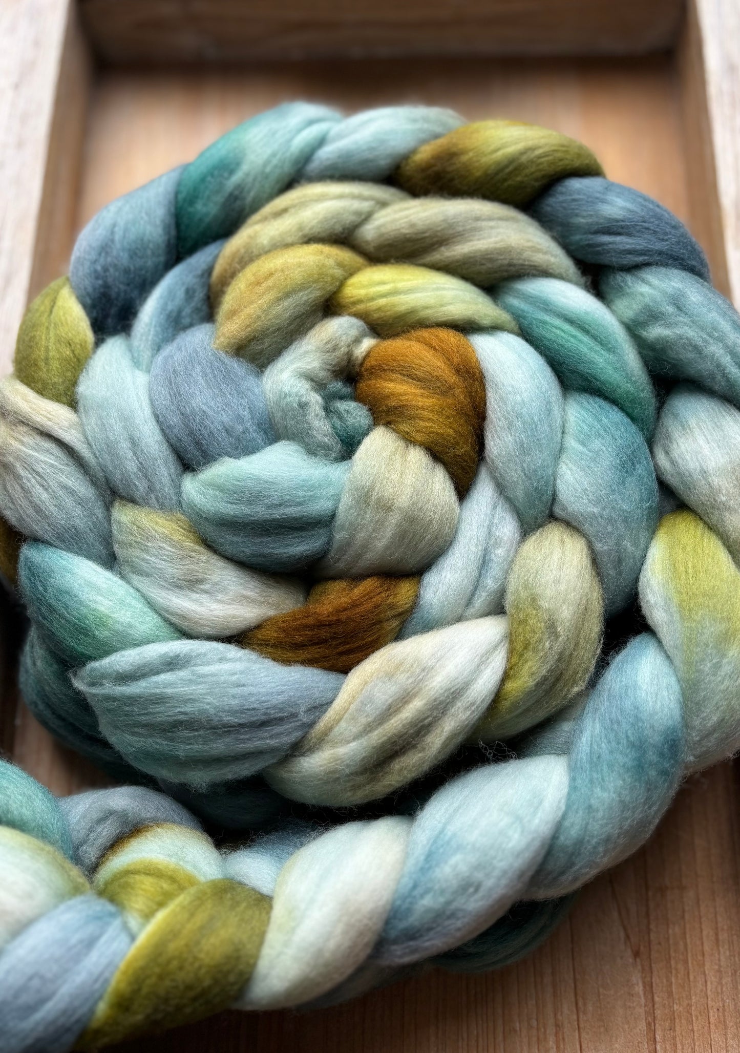 One of a Kind Batch - 100 grams of Spinning Fibre - Untreated Merino Wool 22 Micron - Hand Dyed Combed Top