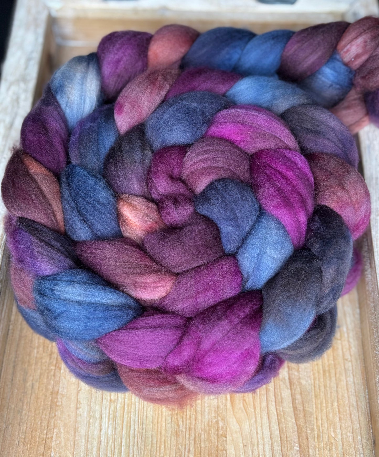 One of a Kind Batch - 100 grams of Spinning Fibre - Superwash Merino Wool 22 Micron - Hand Dyed Combed Top