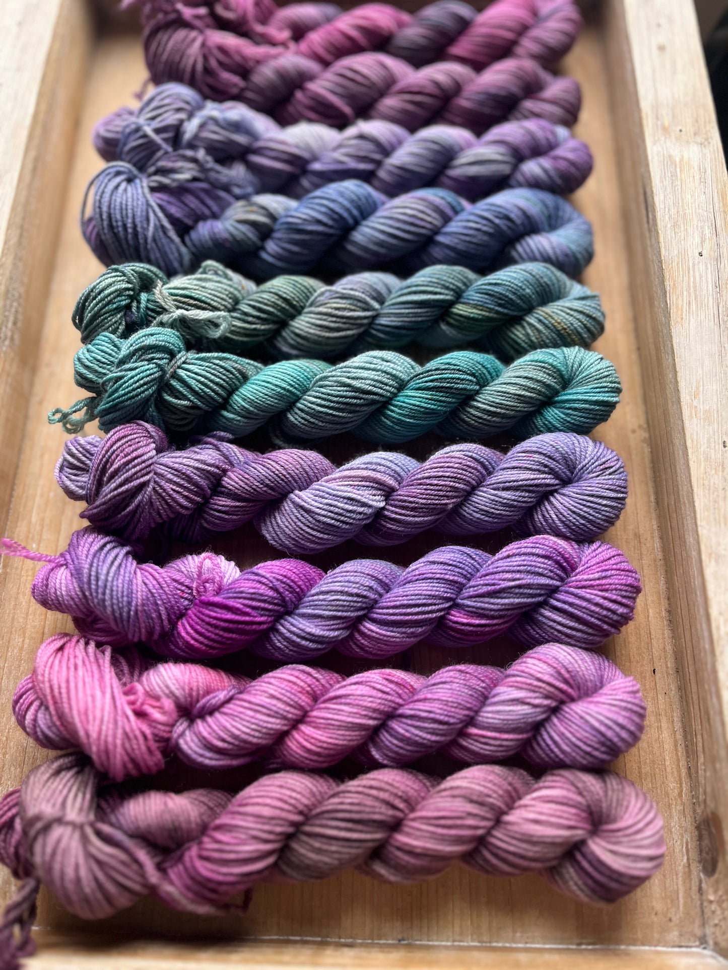 10 Skein Mini Yarn Fade - Squishy Sock Base