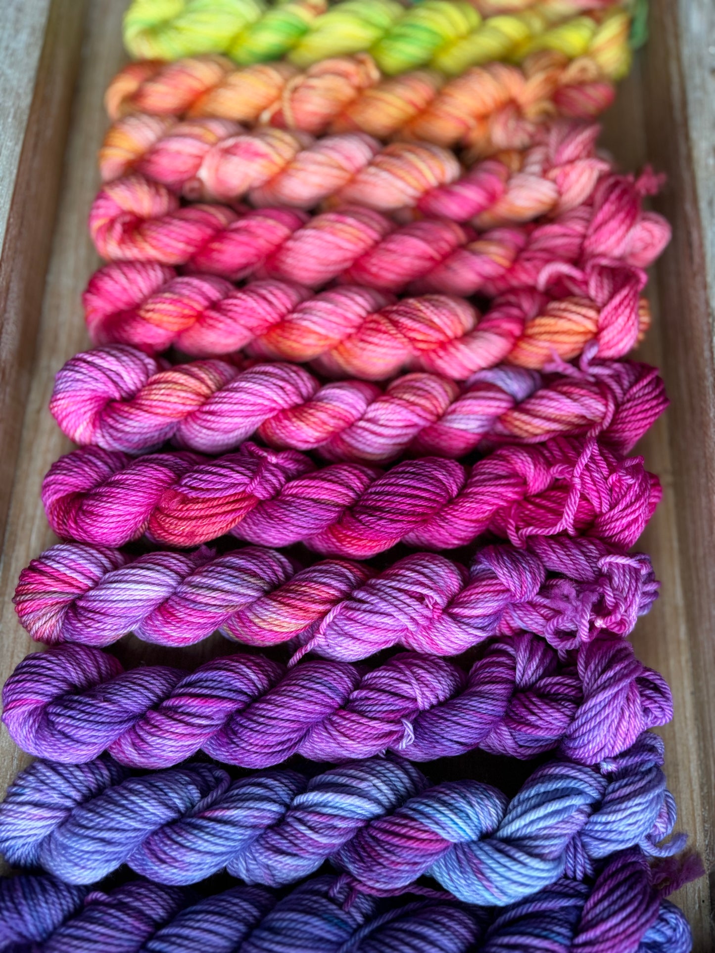 24 Skein Mini Yarn Fade - Hidden DK Base