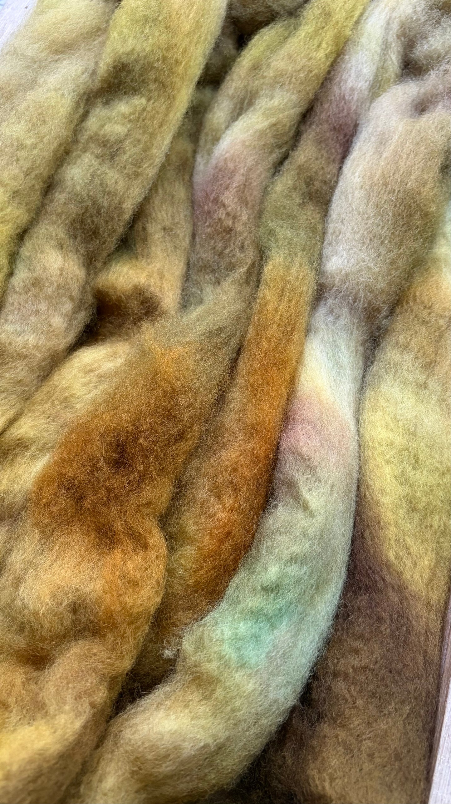 Bluefaced Leicester Wool - 26 Micron - One of a Kind Batch - 100 grams of Spinning Fibre - Hand Dyed Combed Top