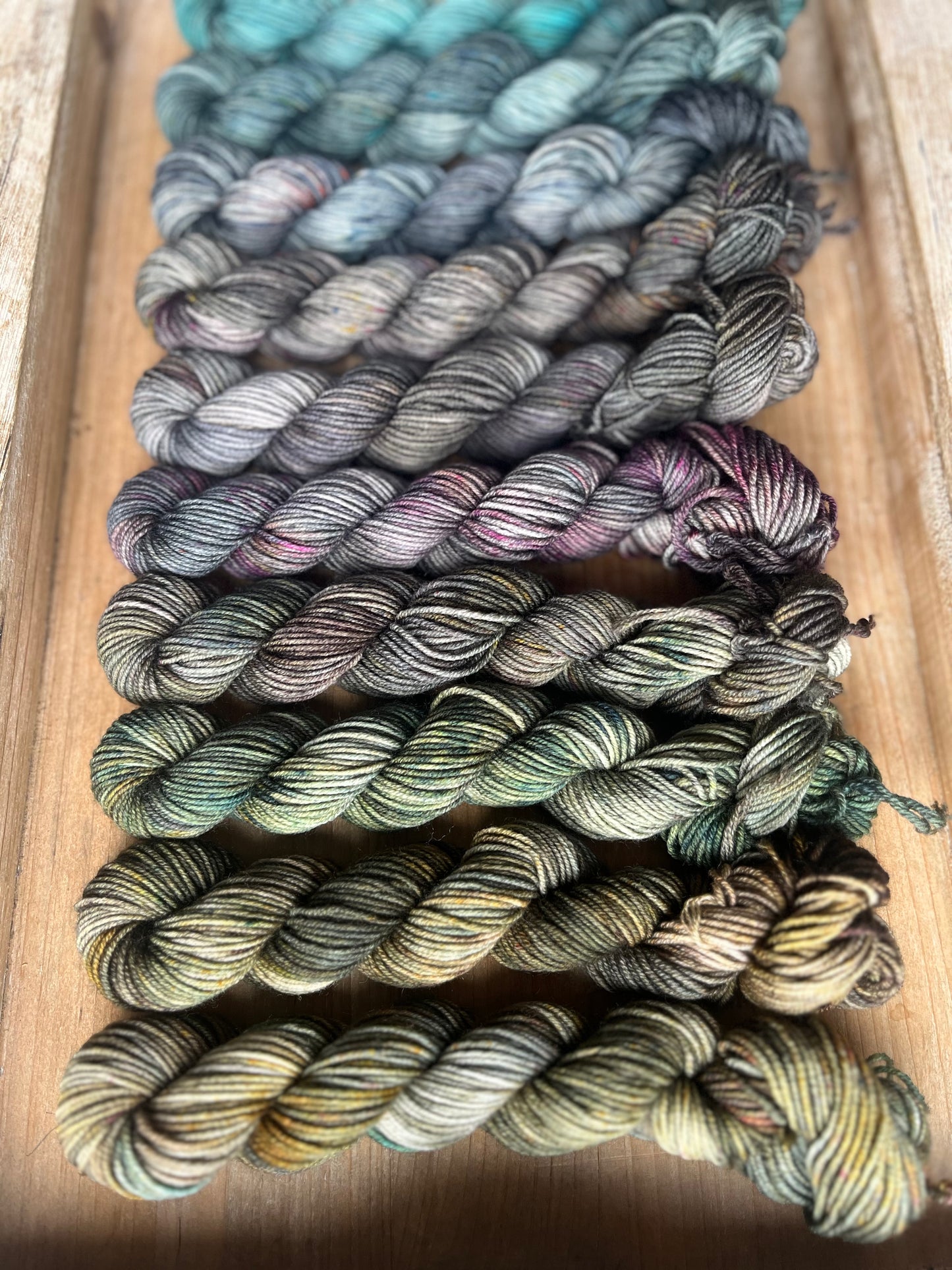 10 Skein Mini Yarn Fade - Squishy Sock Base