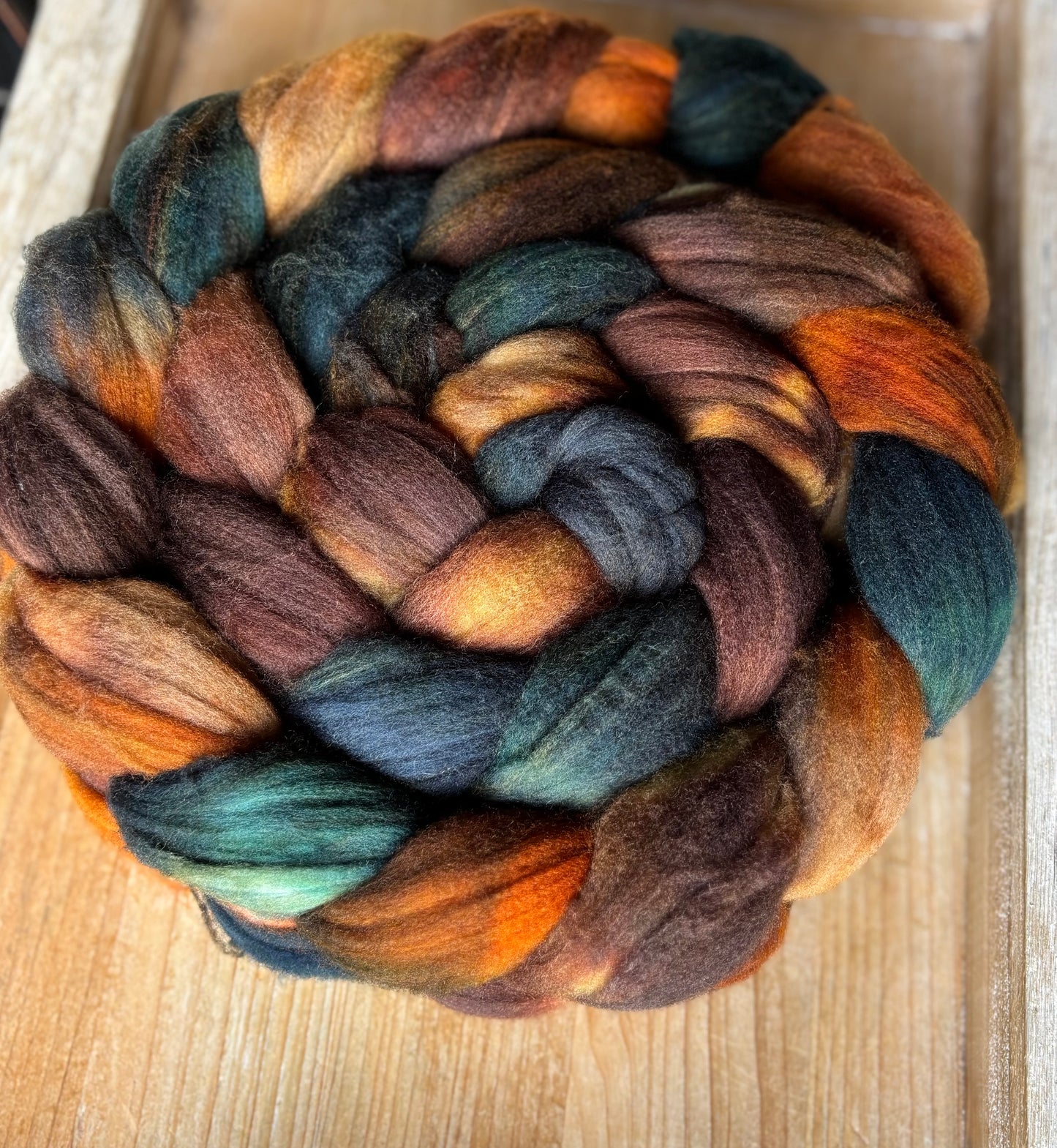 One of a Kind Batch - 100 grams of Spinning Fibre - 80% Superwash Merino Wool/ 20% Nylon - 22.5 Micron - Hand Dyed Combed Top