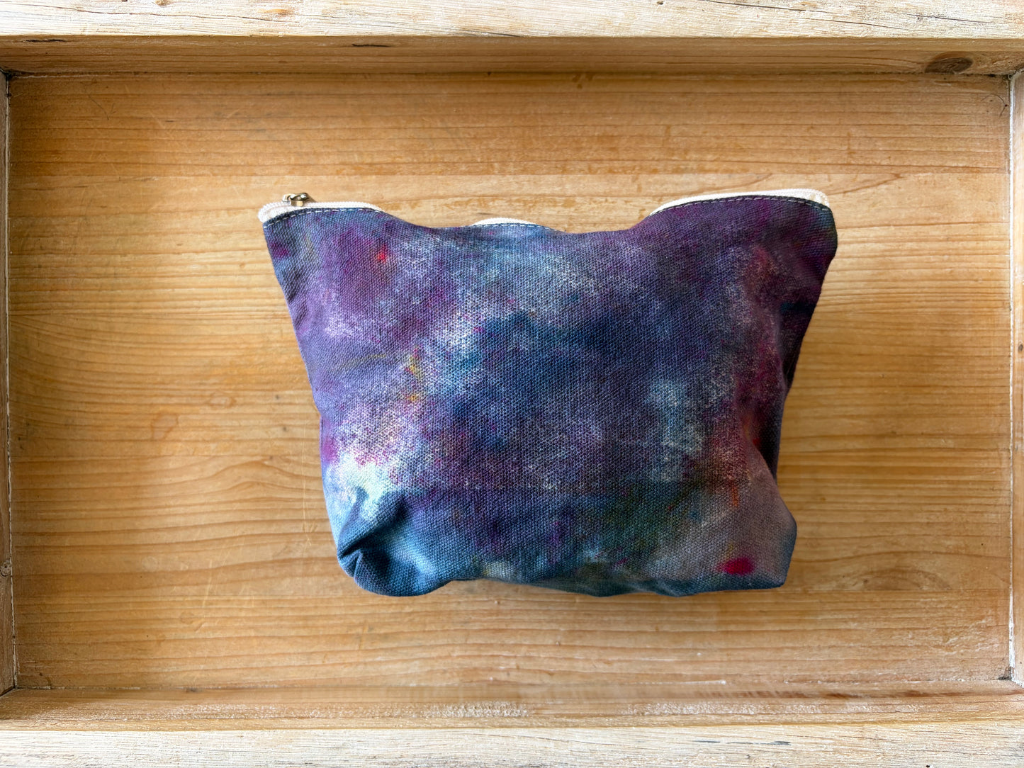 Ice Dyed Zipper Pouch