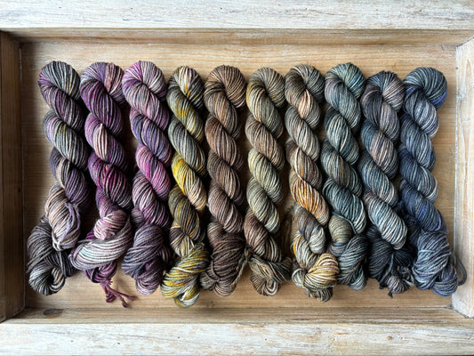 10 Skein Mini Yarn Fade - Squishy Sock Base