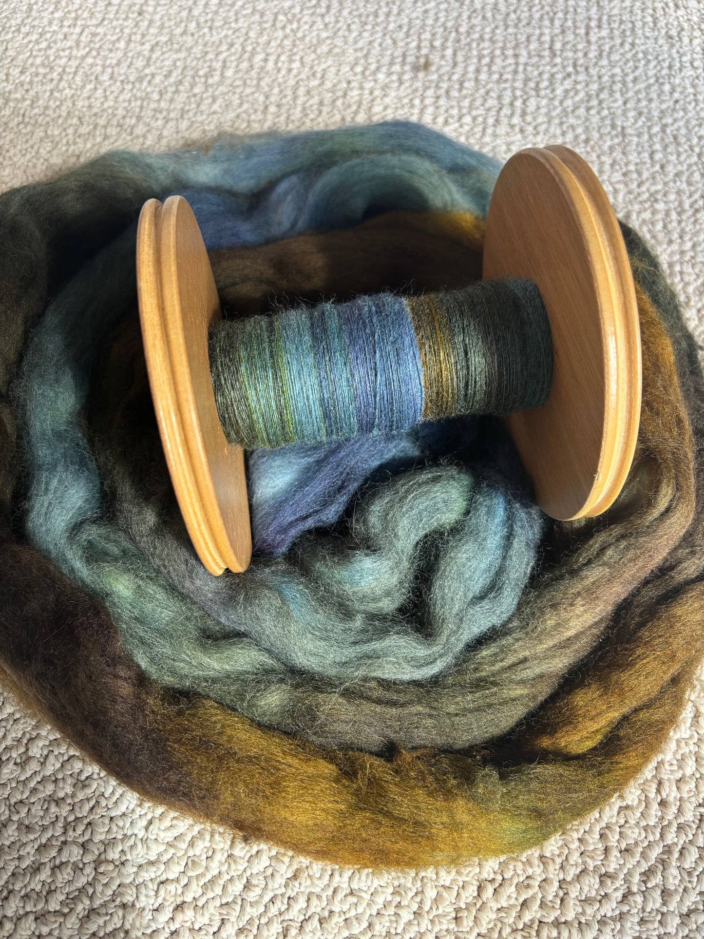 Hand Spun Yarn - 100% Superwash Merino Wool