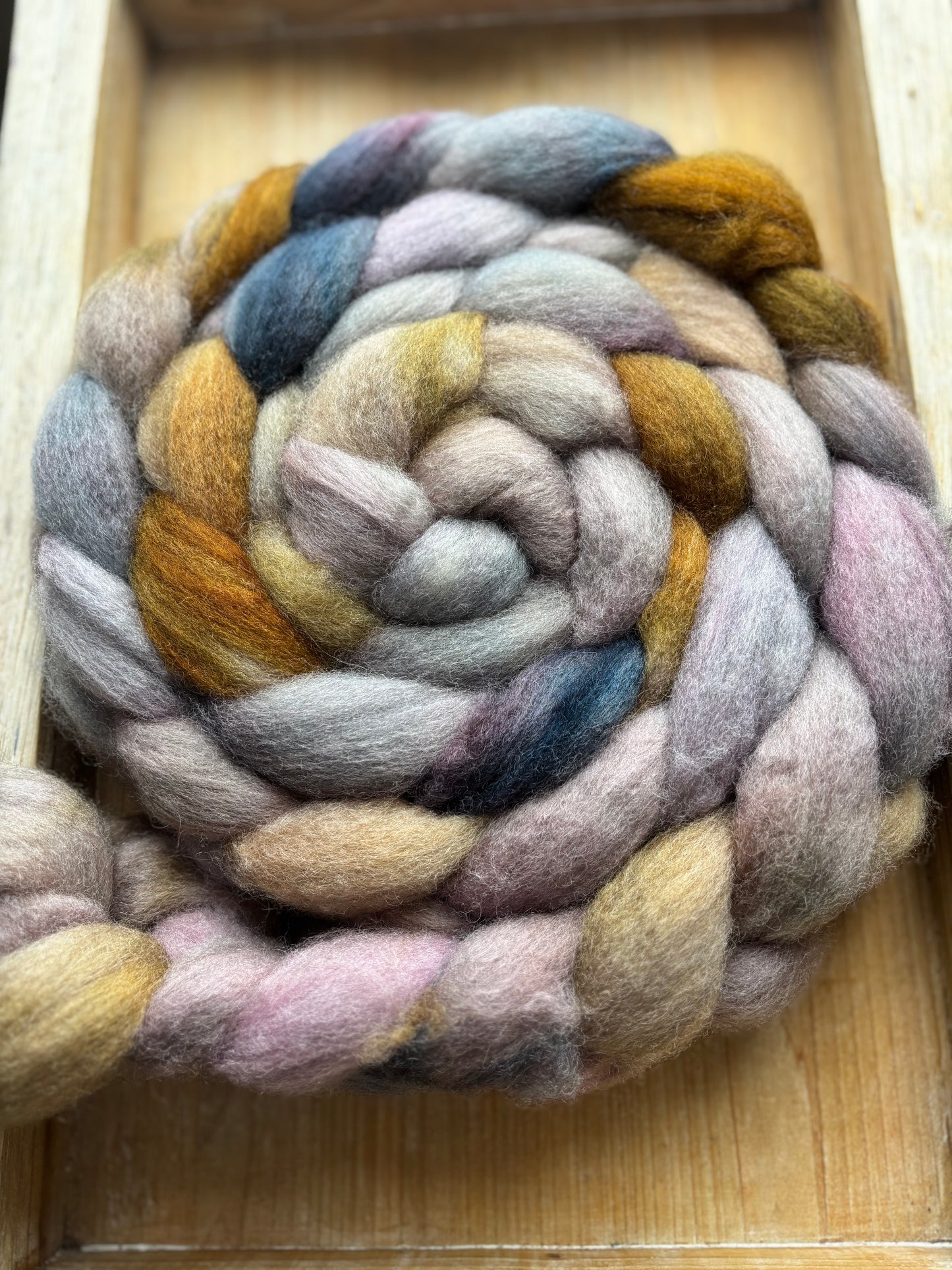 One of a Kind Batch - 100 grams of Spinning Fibre - Bluefaced Leicester Wool - 26 Micron - Hand Dyed Combed Top