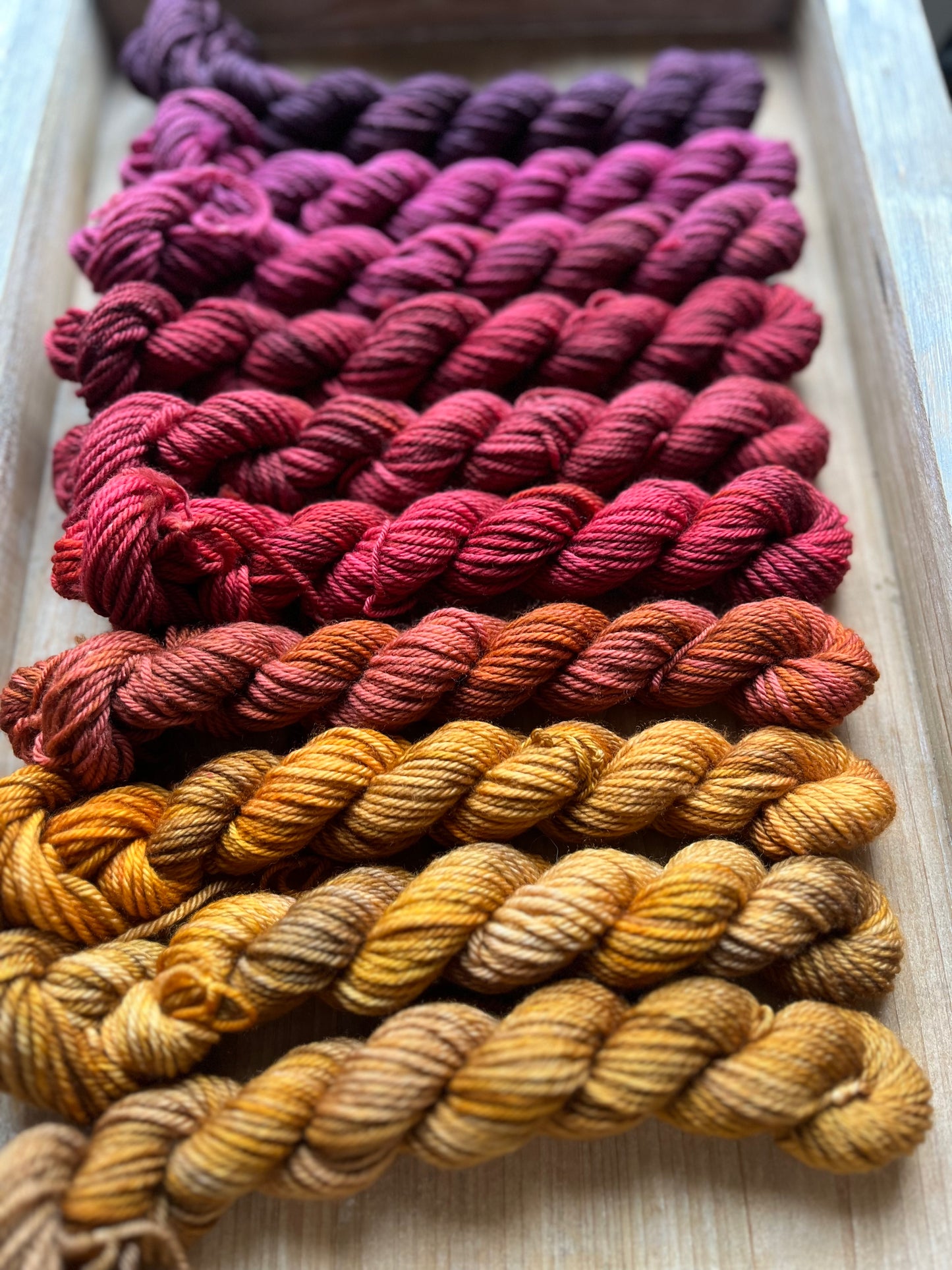 10 Skein Mini Yarn Fade - Hidden DK Base