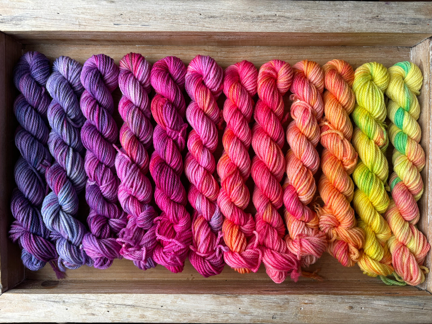 24 Skein Mini Yarn Fade - Hidden DK Base