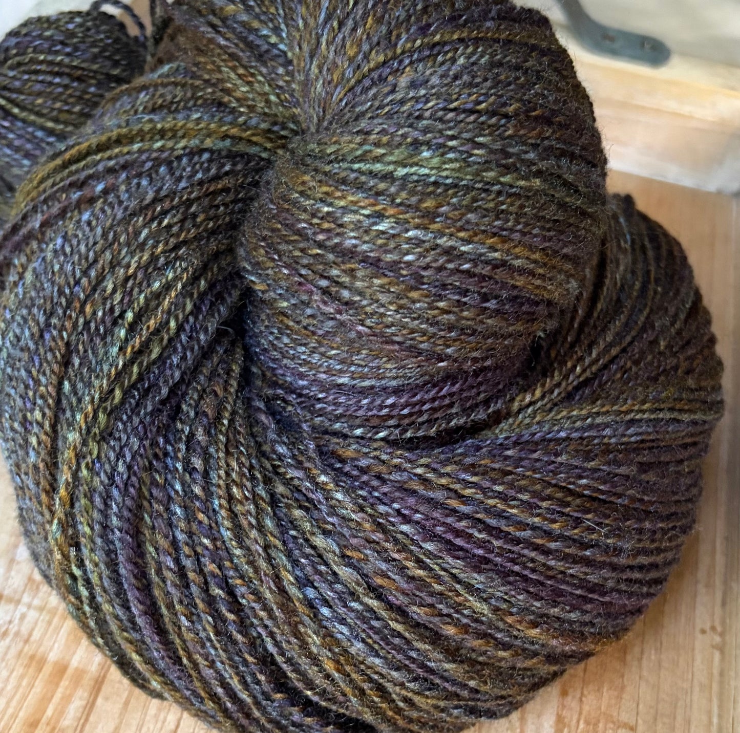 Hand Spun Yarn - 70% BFL/30% Tussah Silk
