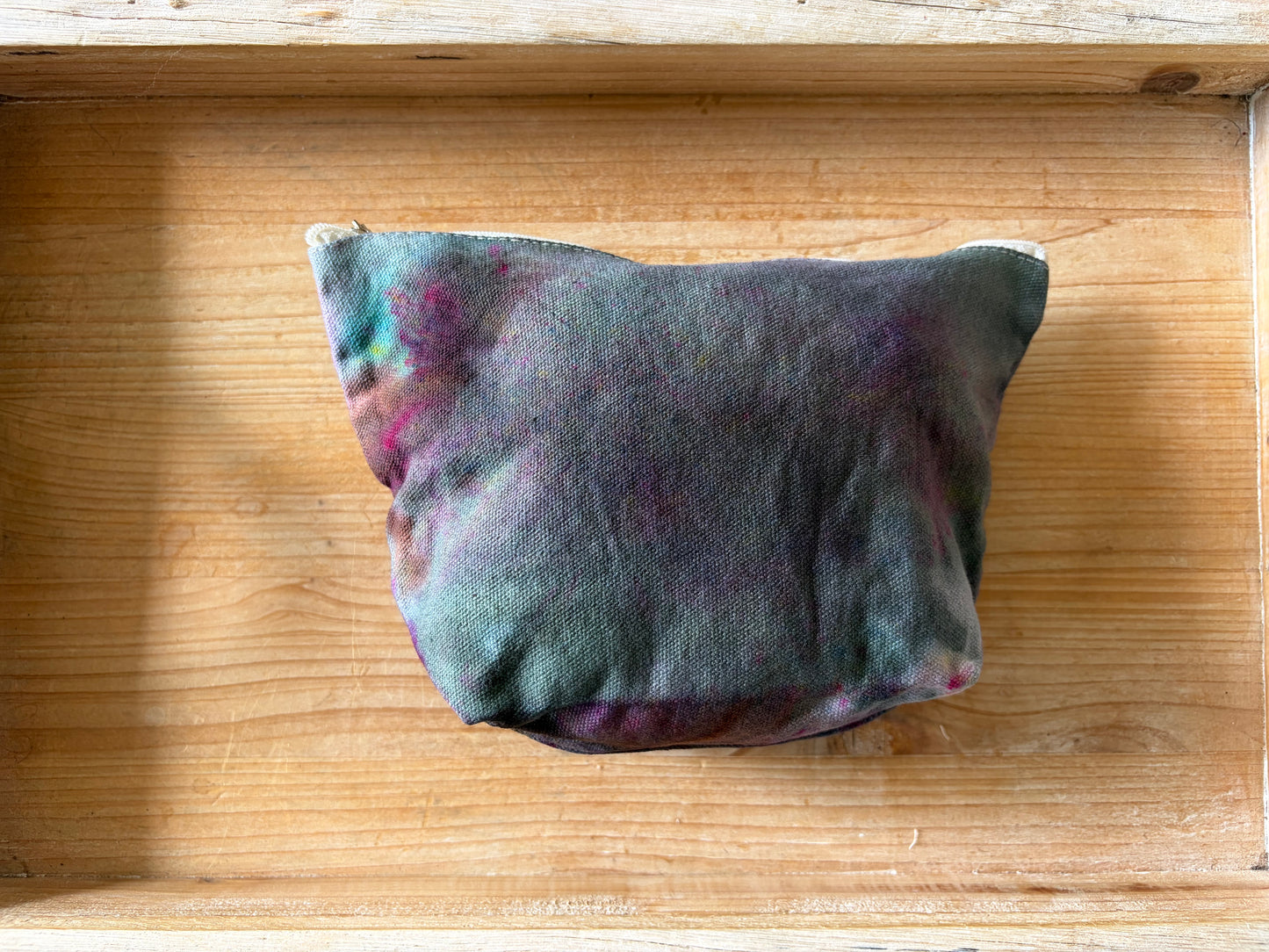 Ice Dyed Zipper Pouch