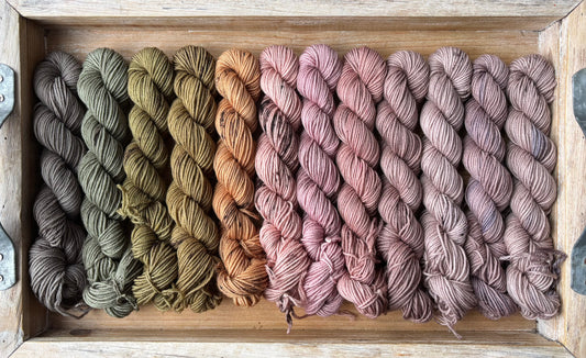 12 Skein Mini Yarn Fade - Squishy Sock Base