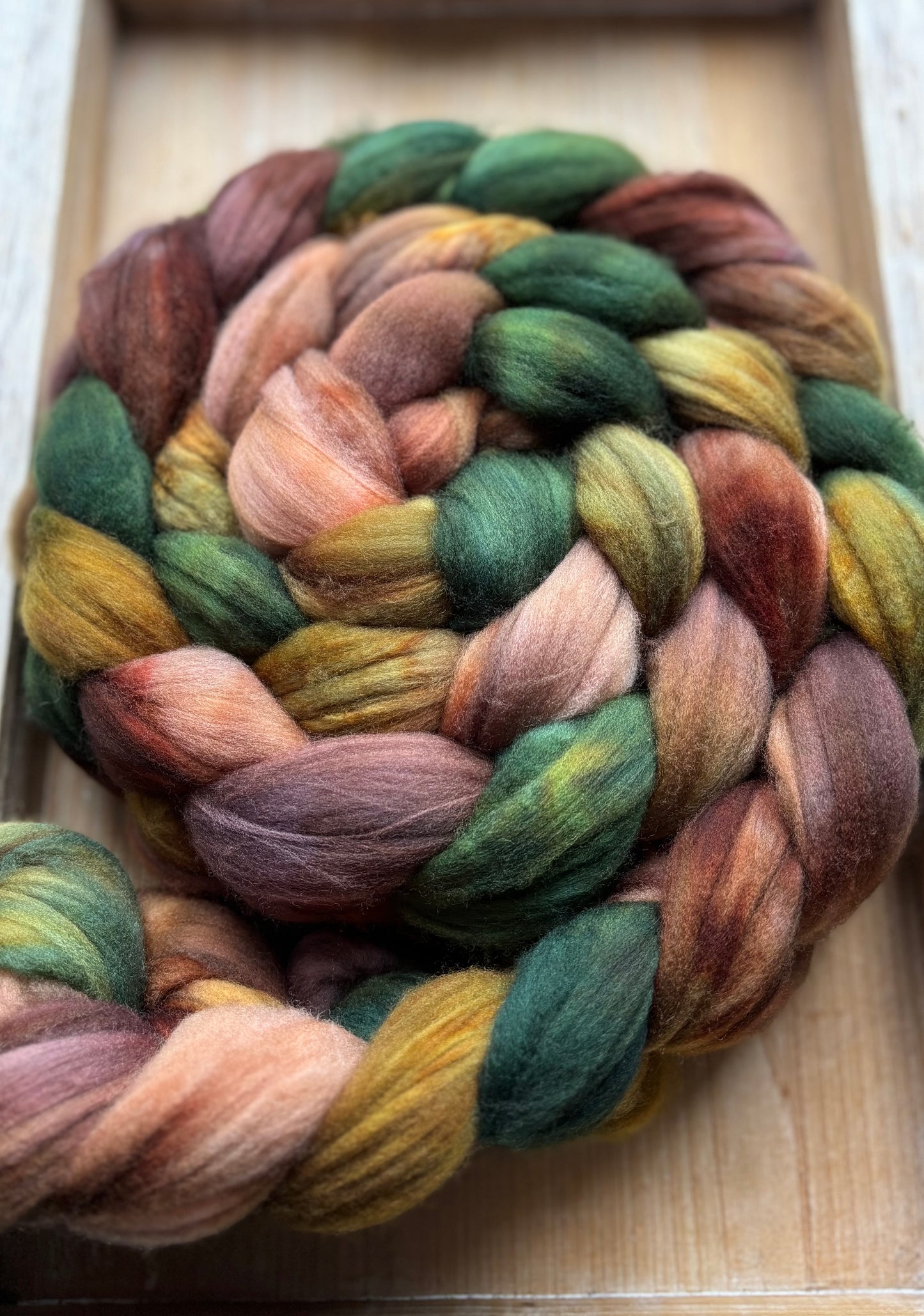 One of a Kind Batch - 100 grams of Spinning Fibre - Superwash Merino Wool 22 Micron - Hand Dyed Combed Top