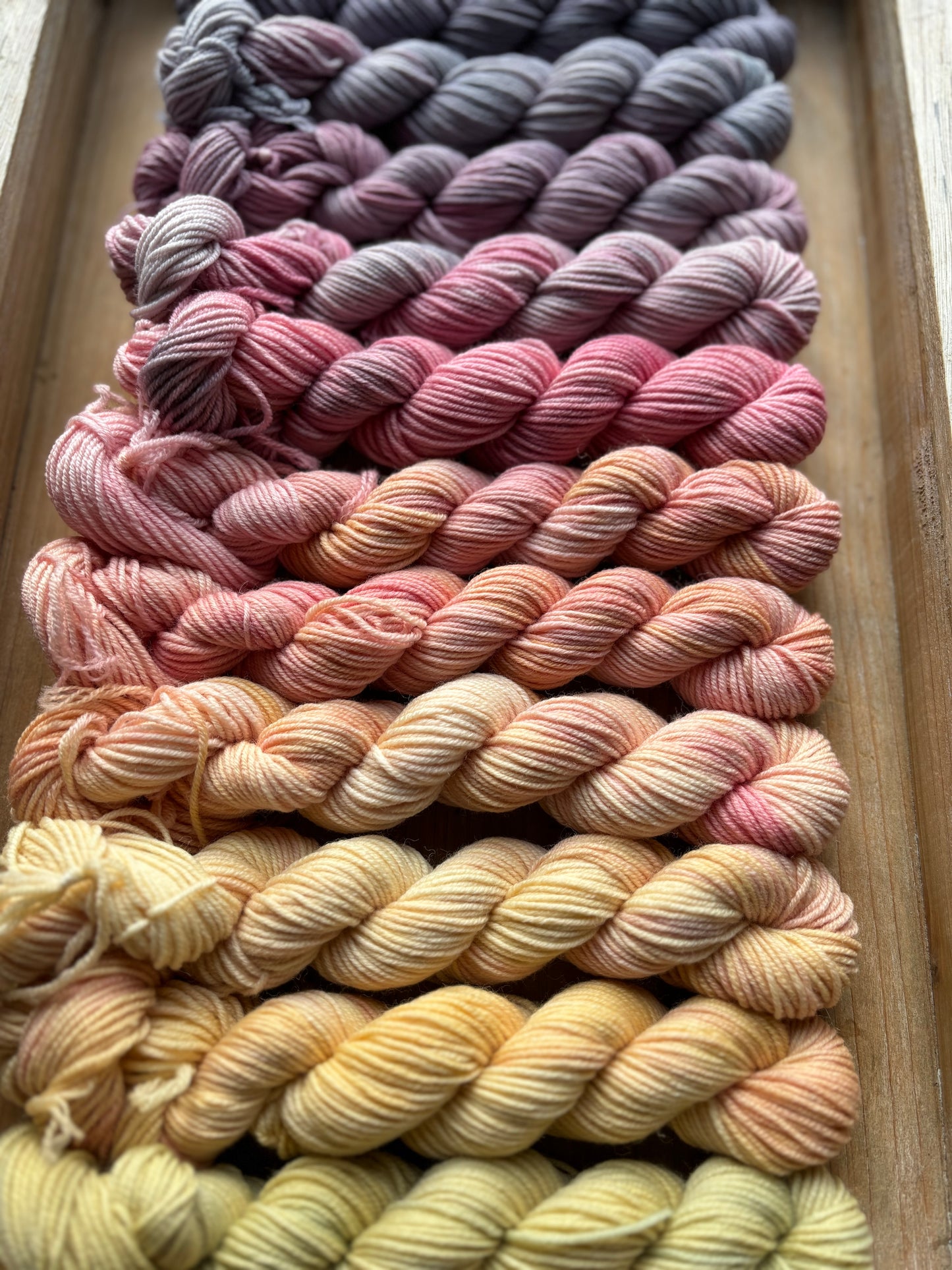 24 Skein Mini Yarn Fade - Squishy Sock Base