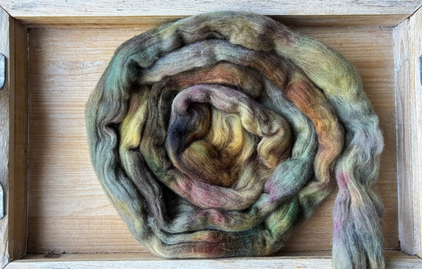 Fil filé à la main - 100 % laine mérinos non traitée