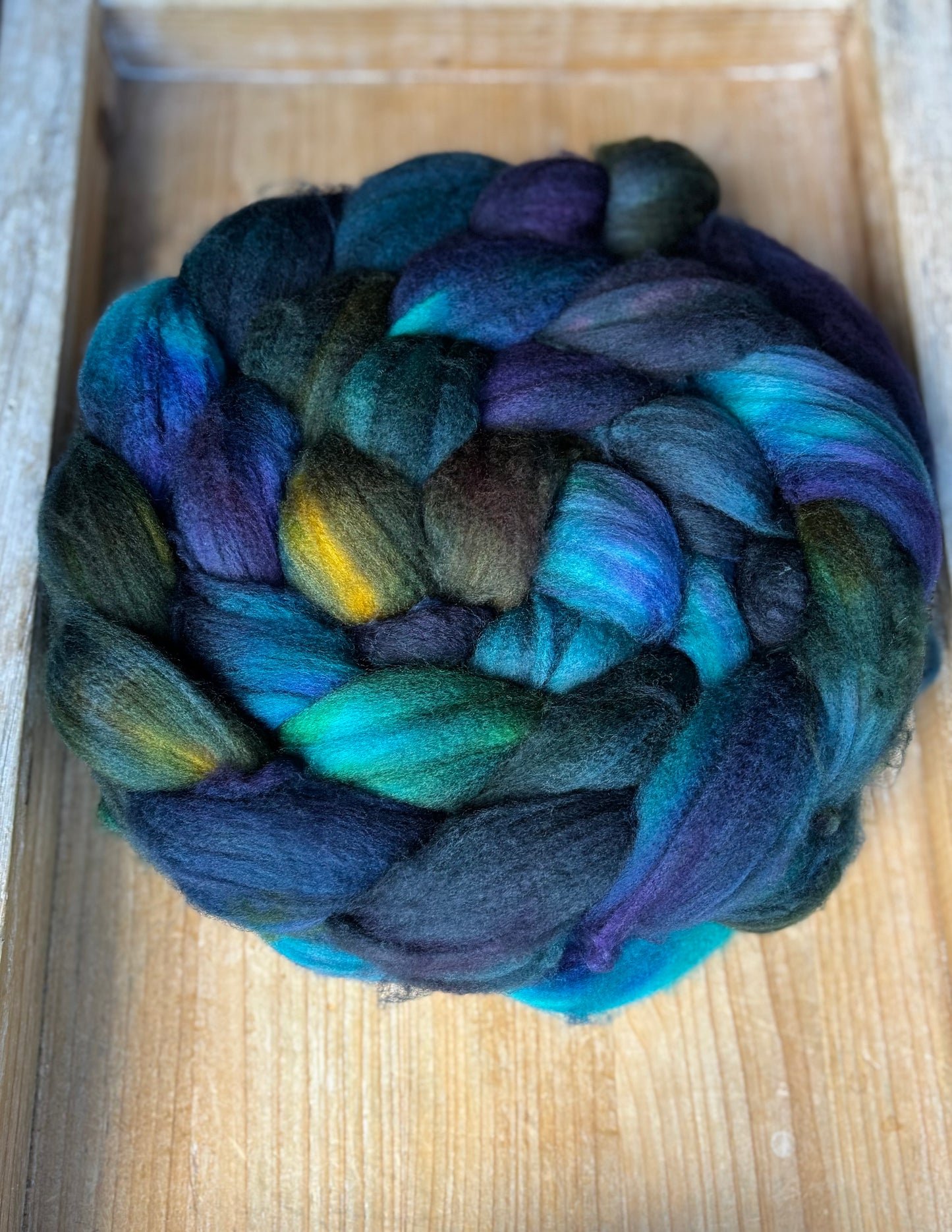One of a Kind Batch - 100 grams of Spinning Fibre - Superwash Merino Wool 22 Micron - Hand Dyed Combed Top