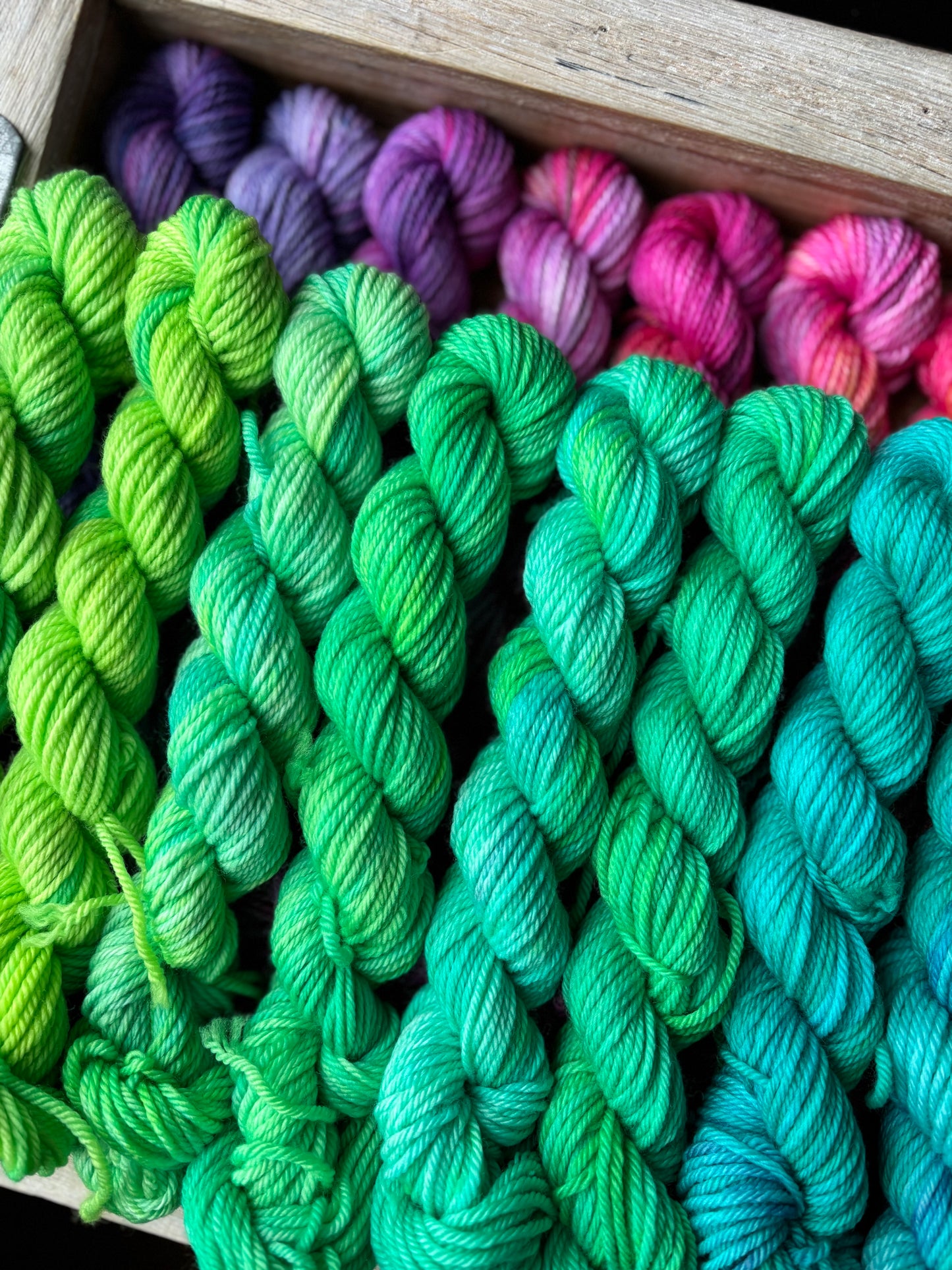 24 Skein Mini Yarn Fade - Hidden DK Base