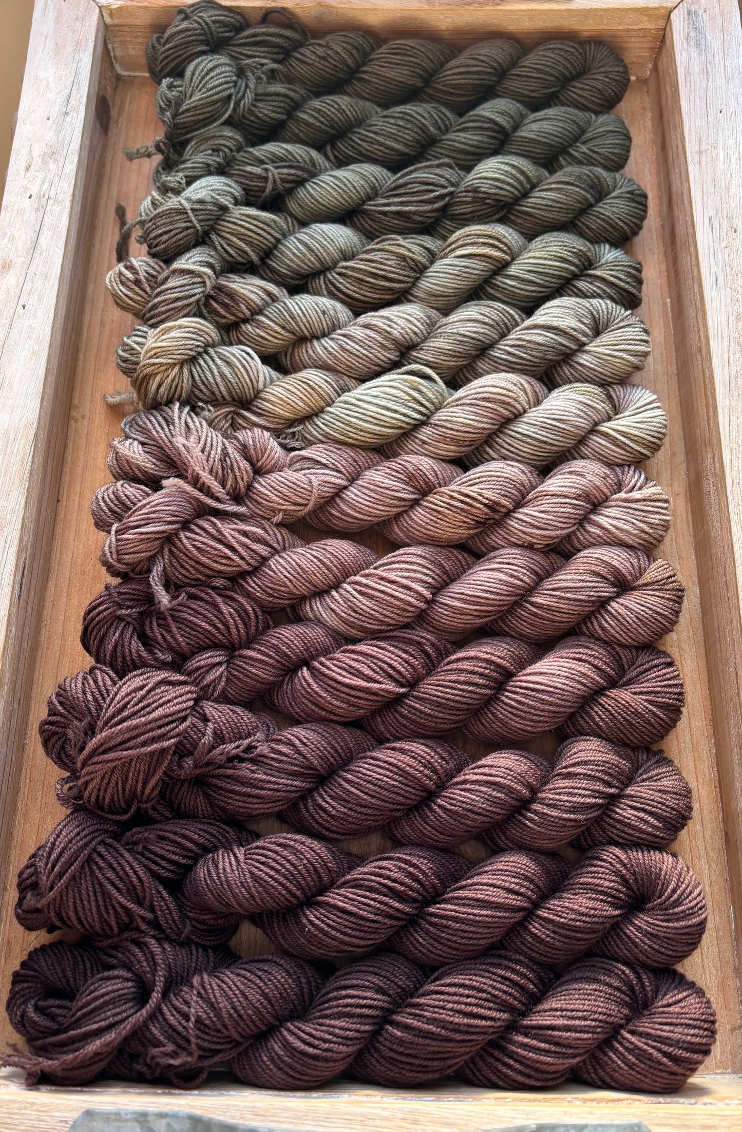 12 Skein Mini Yarn Fade - Squishy Sock Base