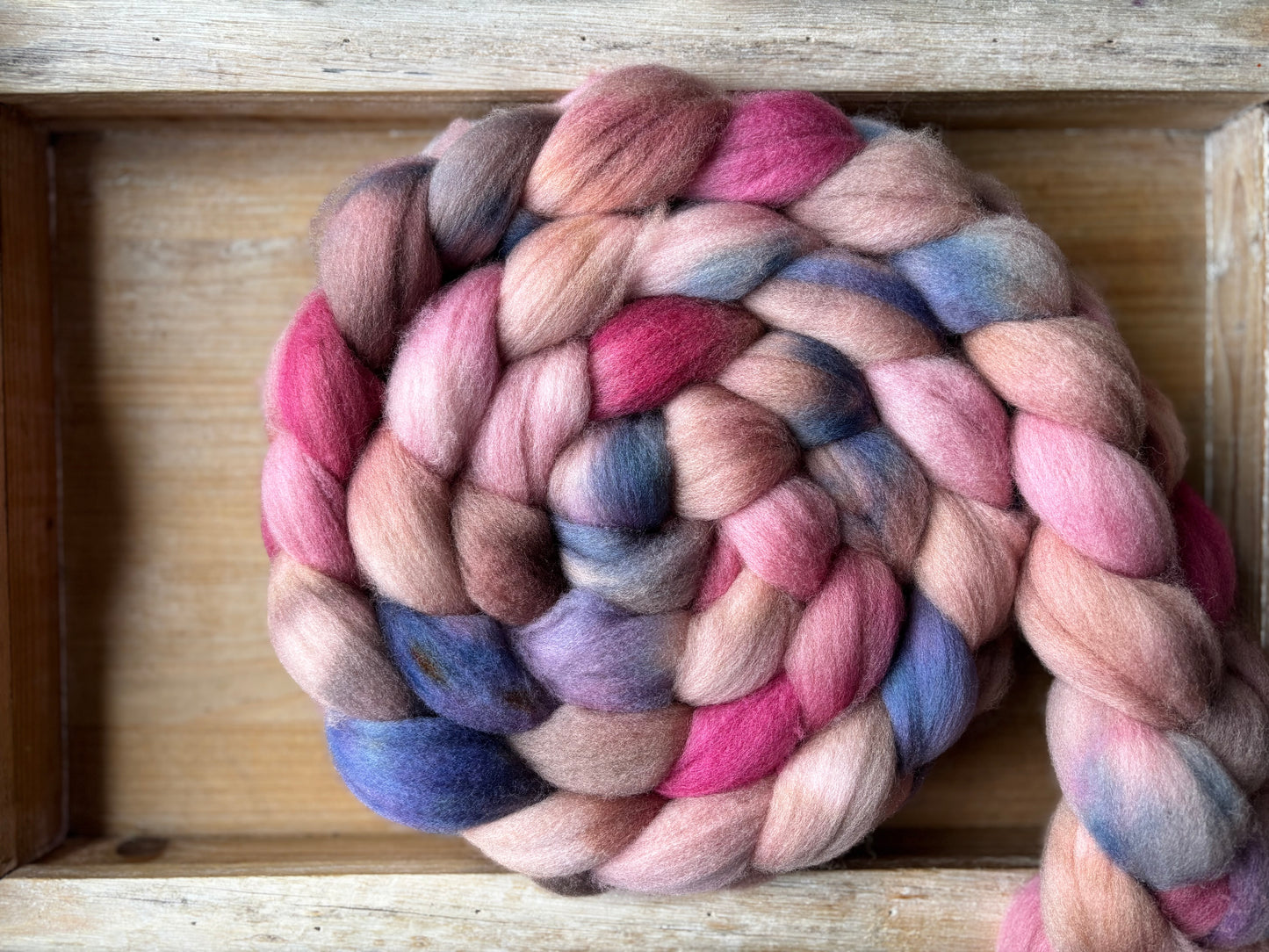 One of a Kind Batch - 100 grams of Spinning Fibre - 100% Polwarth - 22 Micron - Hand Dyed Combed Top