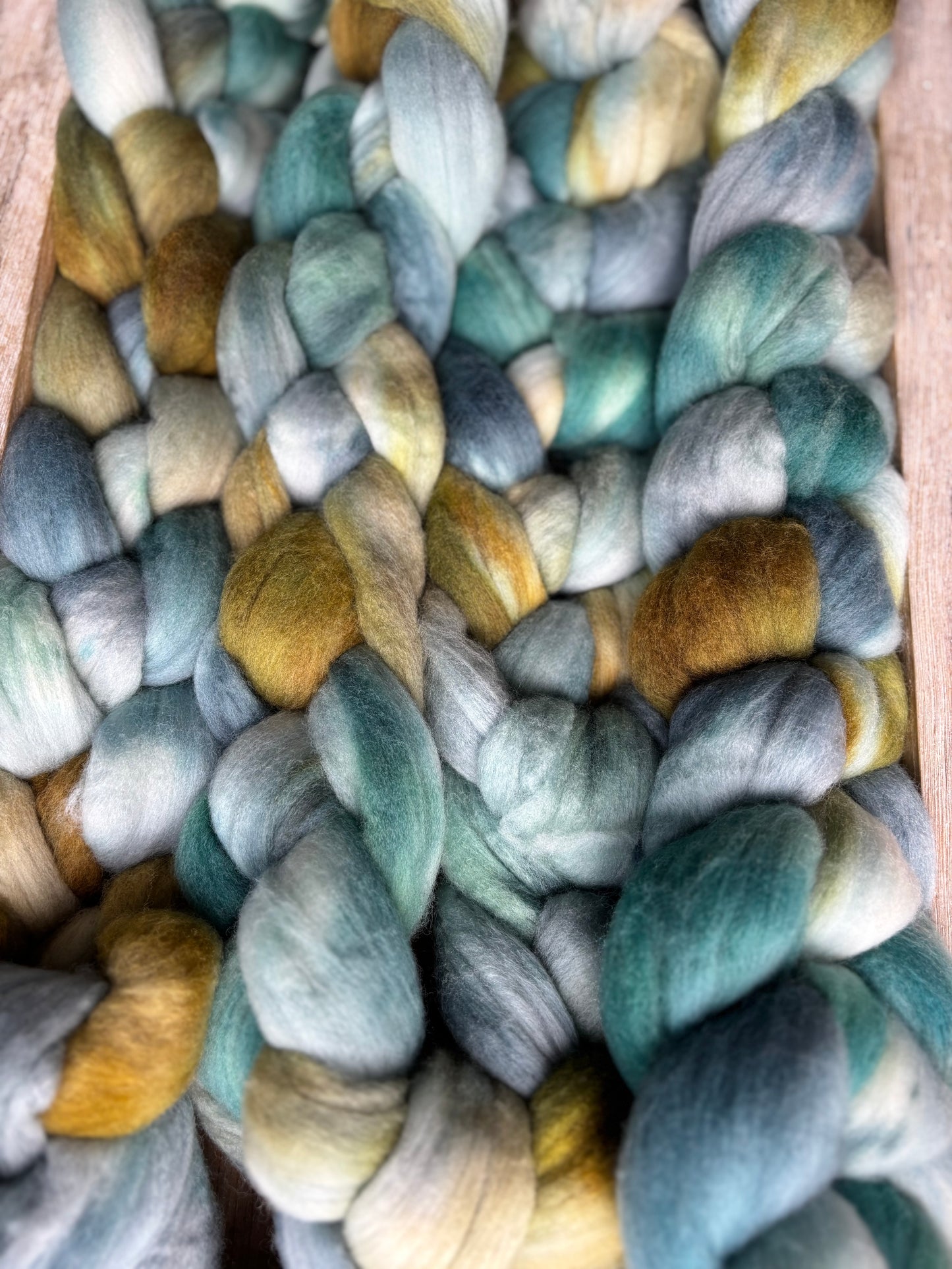 One of a Kind Batch - 100 grams of Spinning Fibre - Untreated Merino Wool 22 Micron - Hand Dyed Combed Top