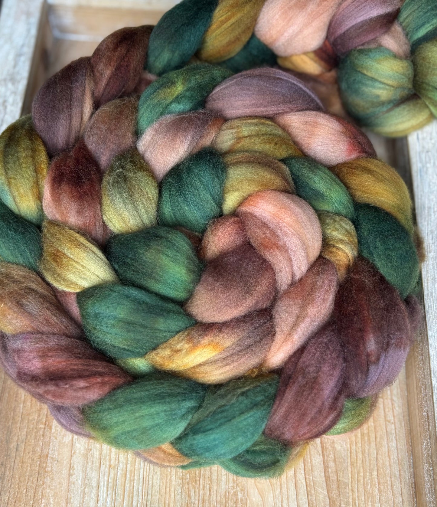 One of a Kind Batch - 100 grams of Spinning Fibre - Superwash Merino Wool 22 Micron - Hand Dyed Combed Top