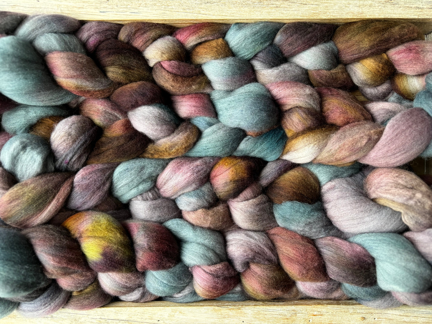 One of a Kind Batch - 100 grams of Spinning Fibre - Untreated Merino Wool 22 Micron - Hand Dyed Combed Top
