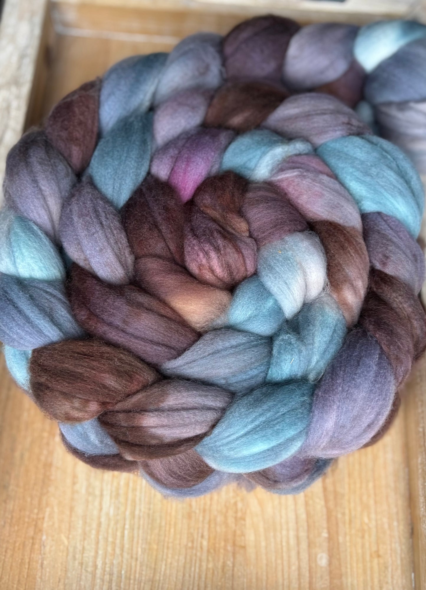 One of a Kind Batch - 100 grams of Spinning Fibre - Superwash Merino Wool 22 Micron - Hand Dyed Combed Top