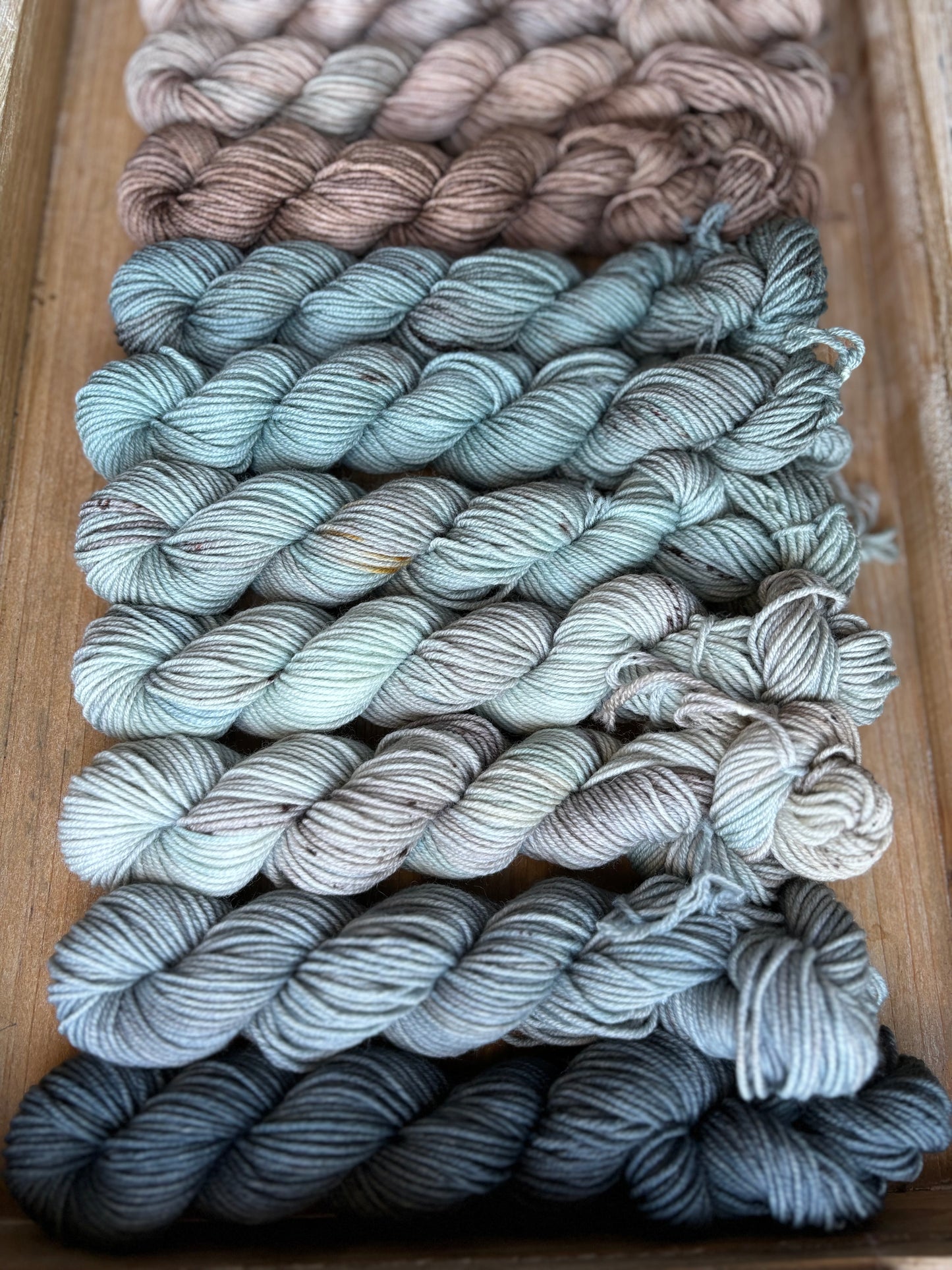 12 Skein Mini Yarn Fade - Squishy Sock Base