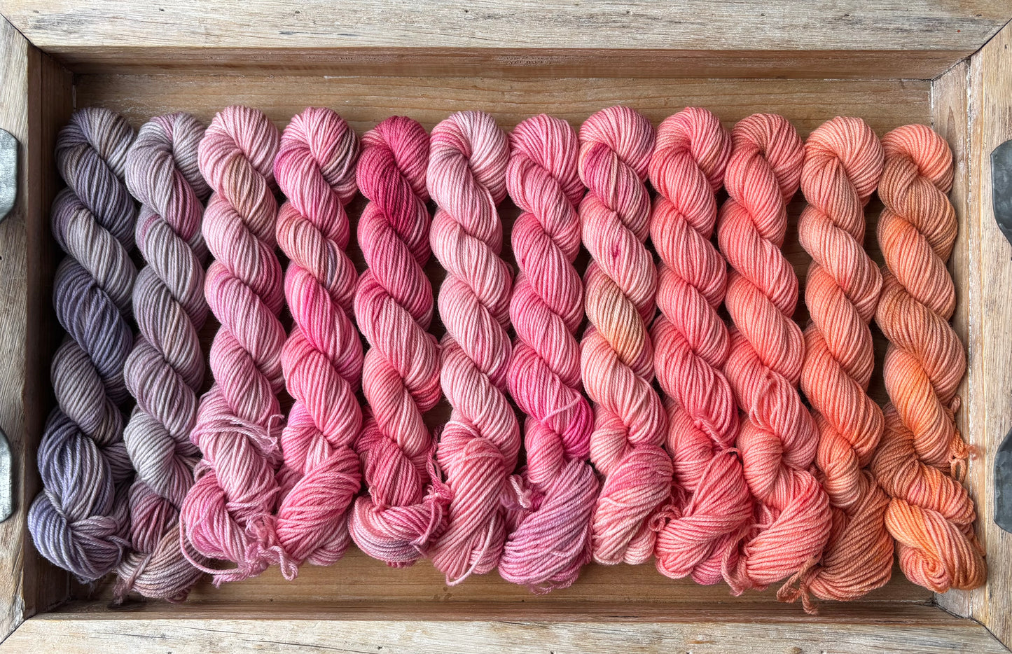 12 Skein Mini Yarn Fade - Squishy Sock Base