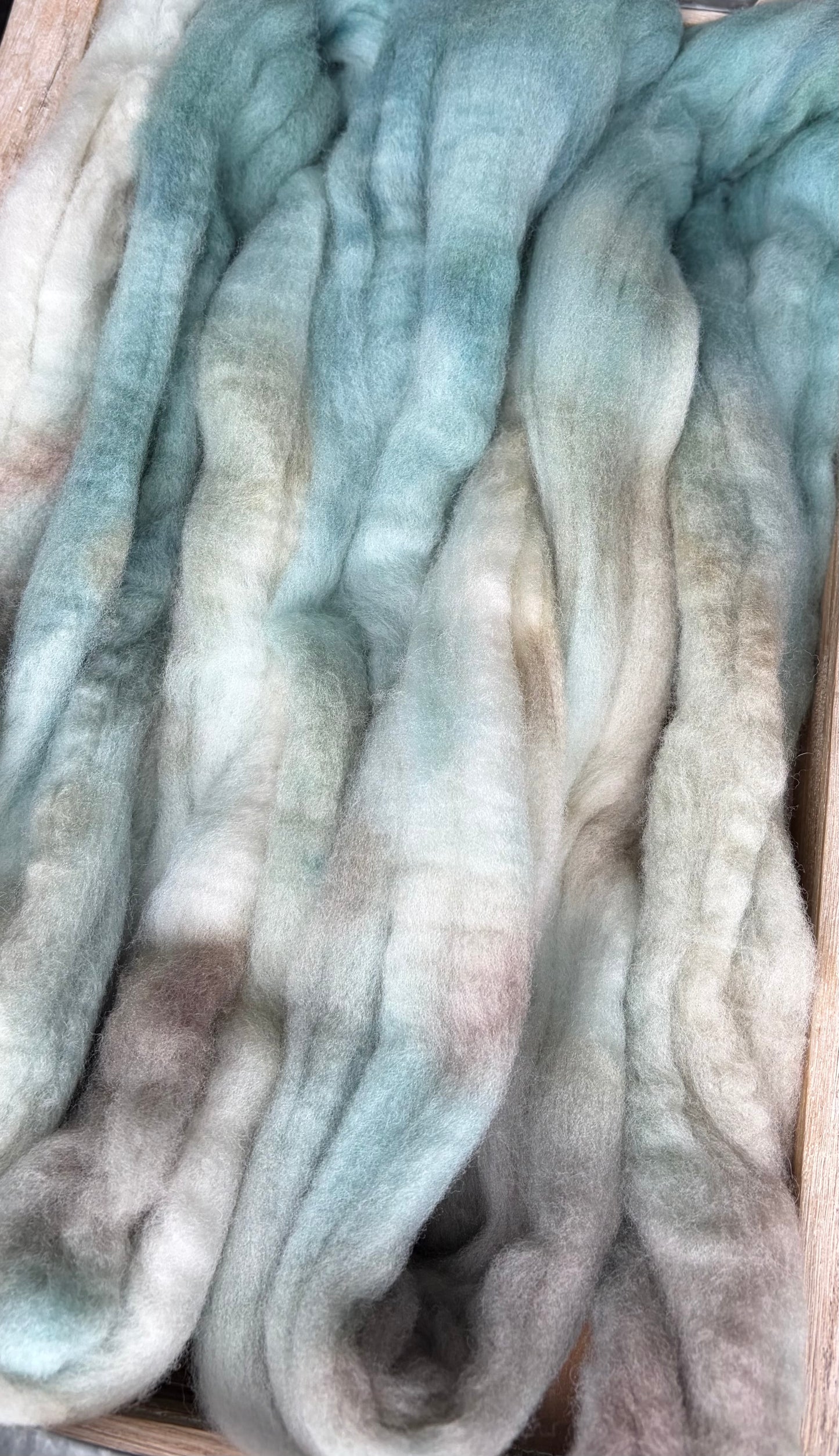 Targhee - 23 Micron - One of a Kind Batch - 100 grams of Spinning Fibre - Hand Dyed Combed Top