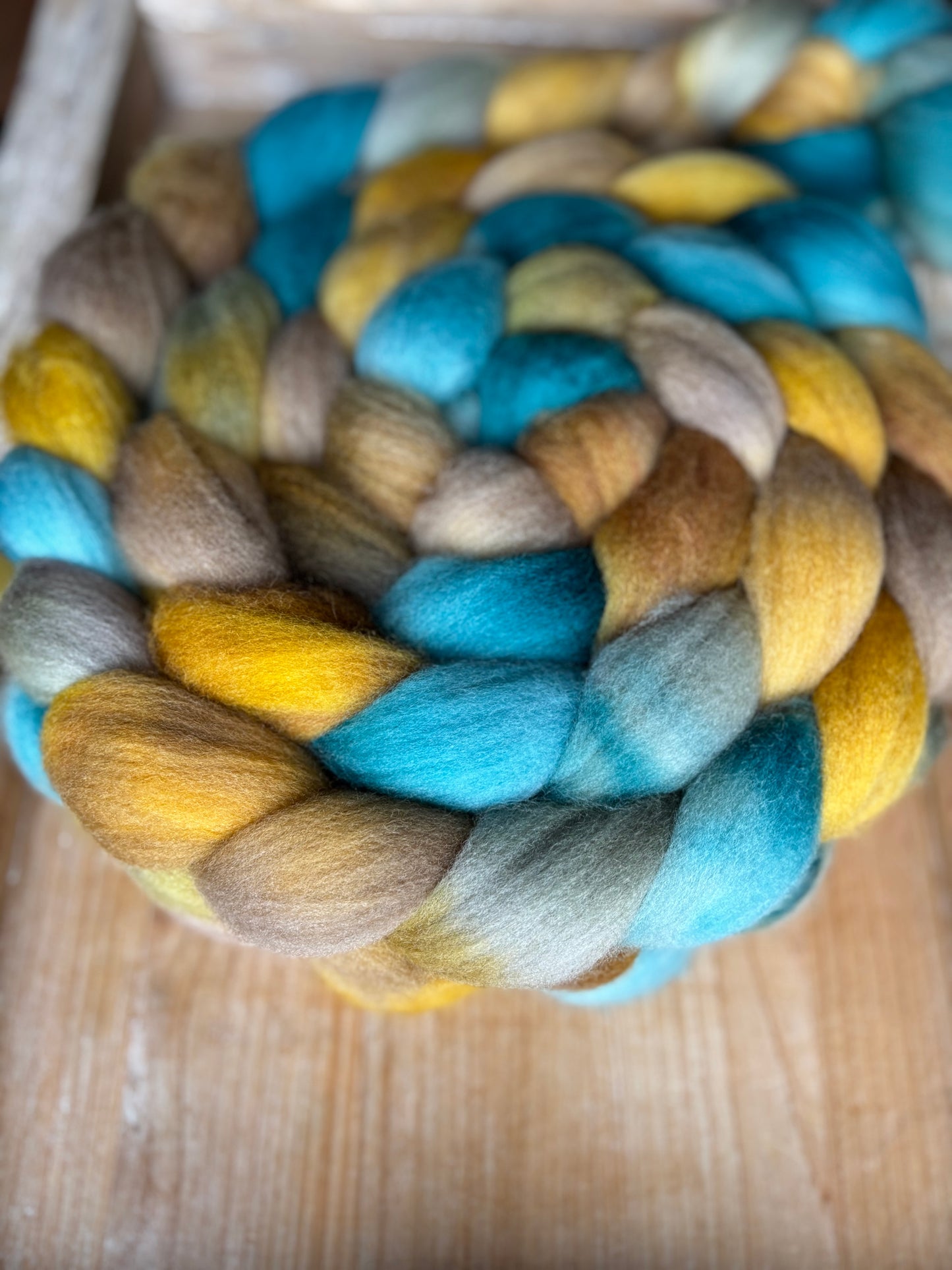 One of a Kind Batch - 100 grams of Spinning Fibre - 100% Polwarth - 22 Micron - Hand Dyed Combed Top