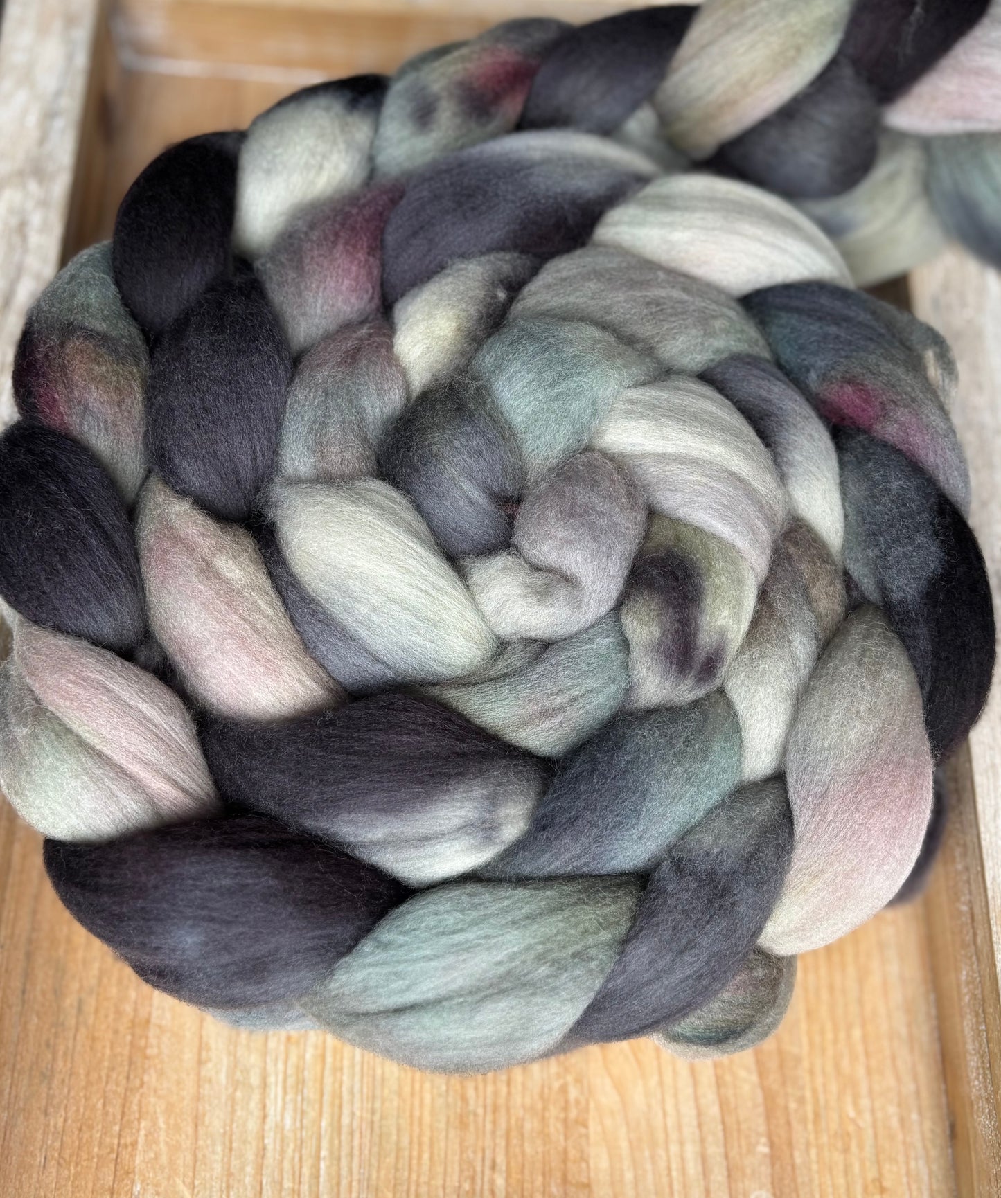 One of a Kind Batch - 100 grams of Spinning Fibre - Untreated Merino Wool 22 Micron - Hand Dyed Combed Top